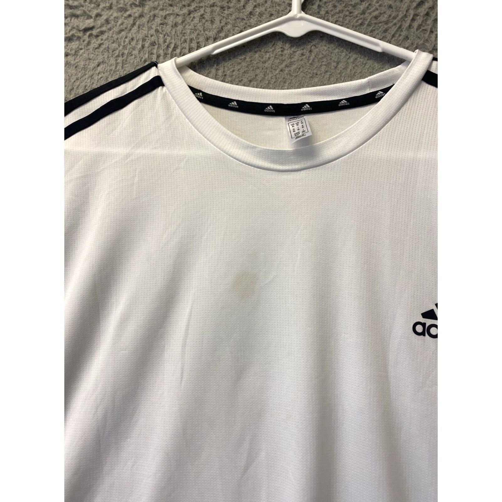 Adidas Adidas Aeroready T-Shirt Men XL White Short Sleeve Sports Training/42-73 Size US XL / EU 56 / 4 - 3 Thumbnail