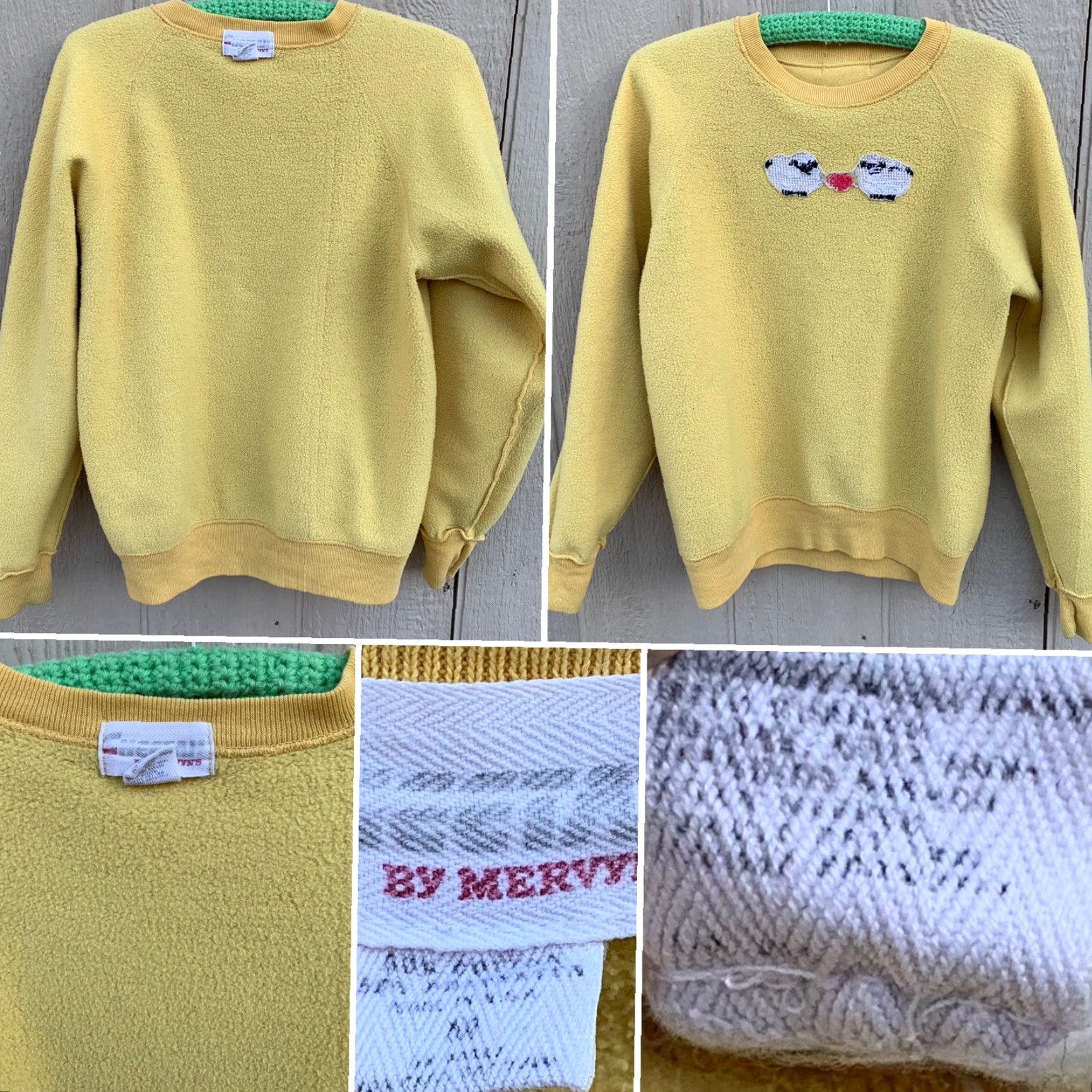 Vintage VINTAGE Cheetah Sweatshirt Raglan Crew Neck Long Sleeve Embroidered Sheep Heart 80s 90s Unisex Adults M Size M / US 6-8 / IT 42-44 - 5 Thumbnail