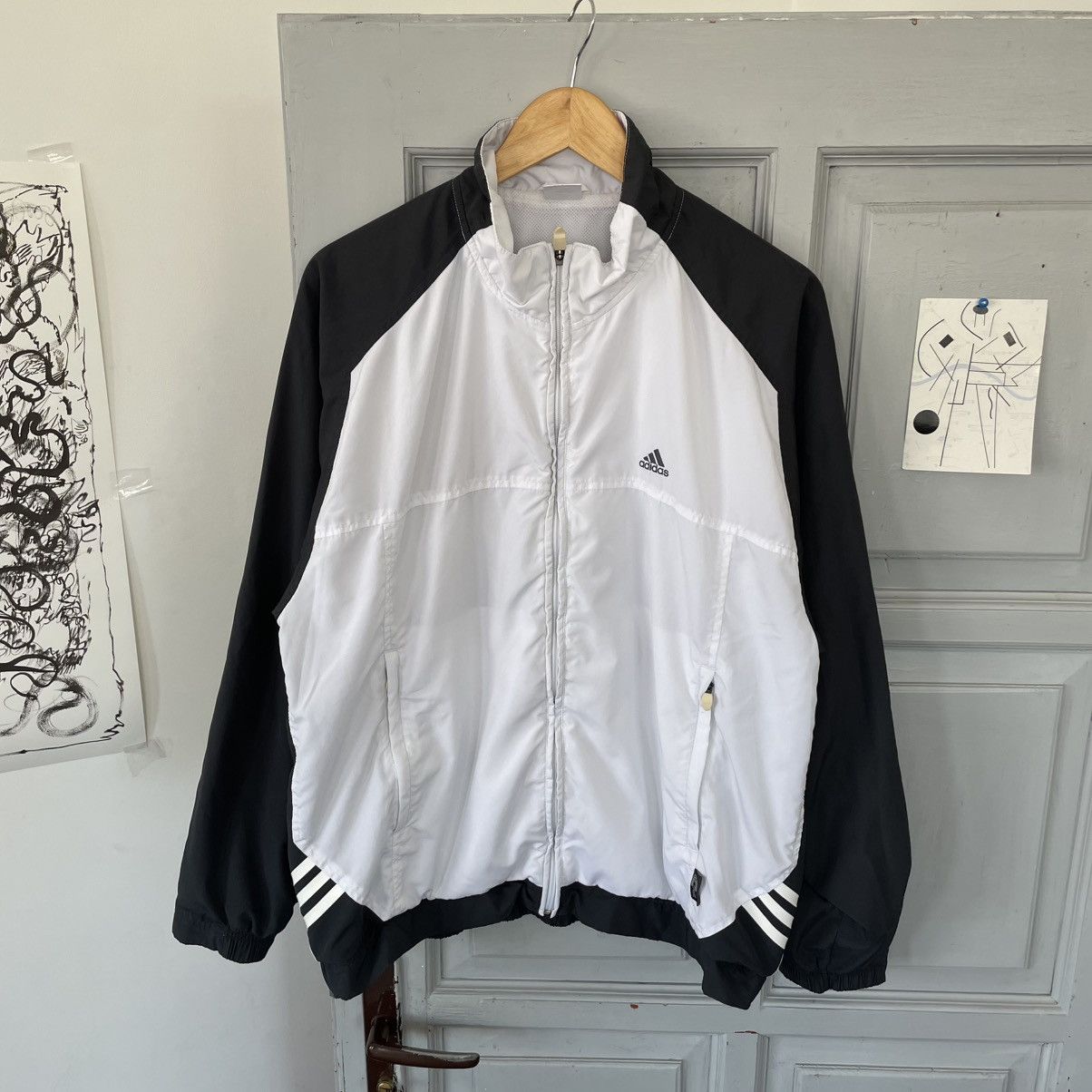 Adidas × Vintage Vintage Tracksuit Jacket zip up Adidas three striped Y2k Size US M / EU 48-50 / 2 - 4 Thumbnail
