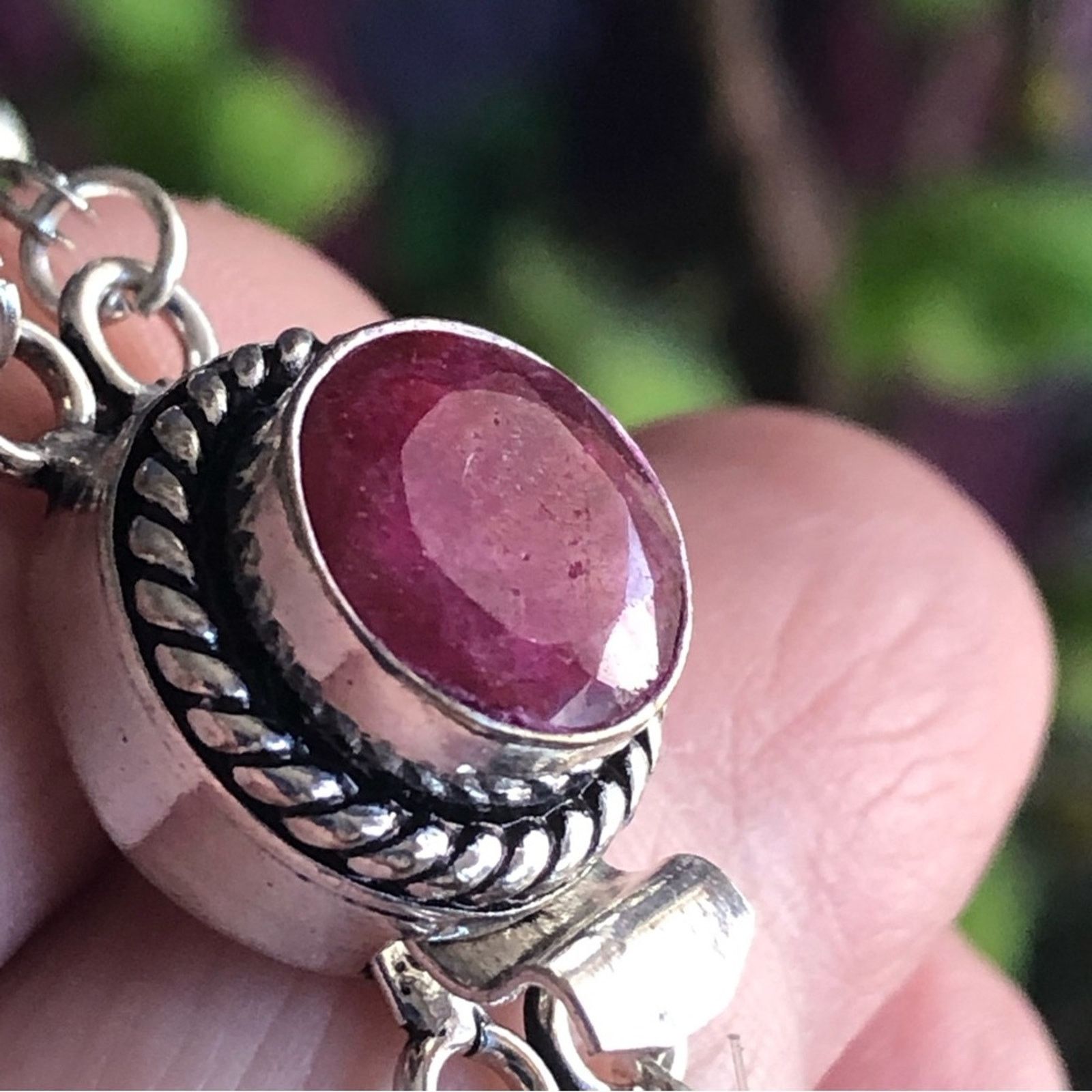 Handmade Handcrafted red Czech Pearl genuine ruby necklace Size ONE SIZE - 11 Thumbnail