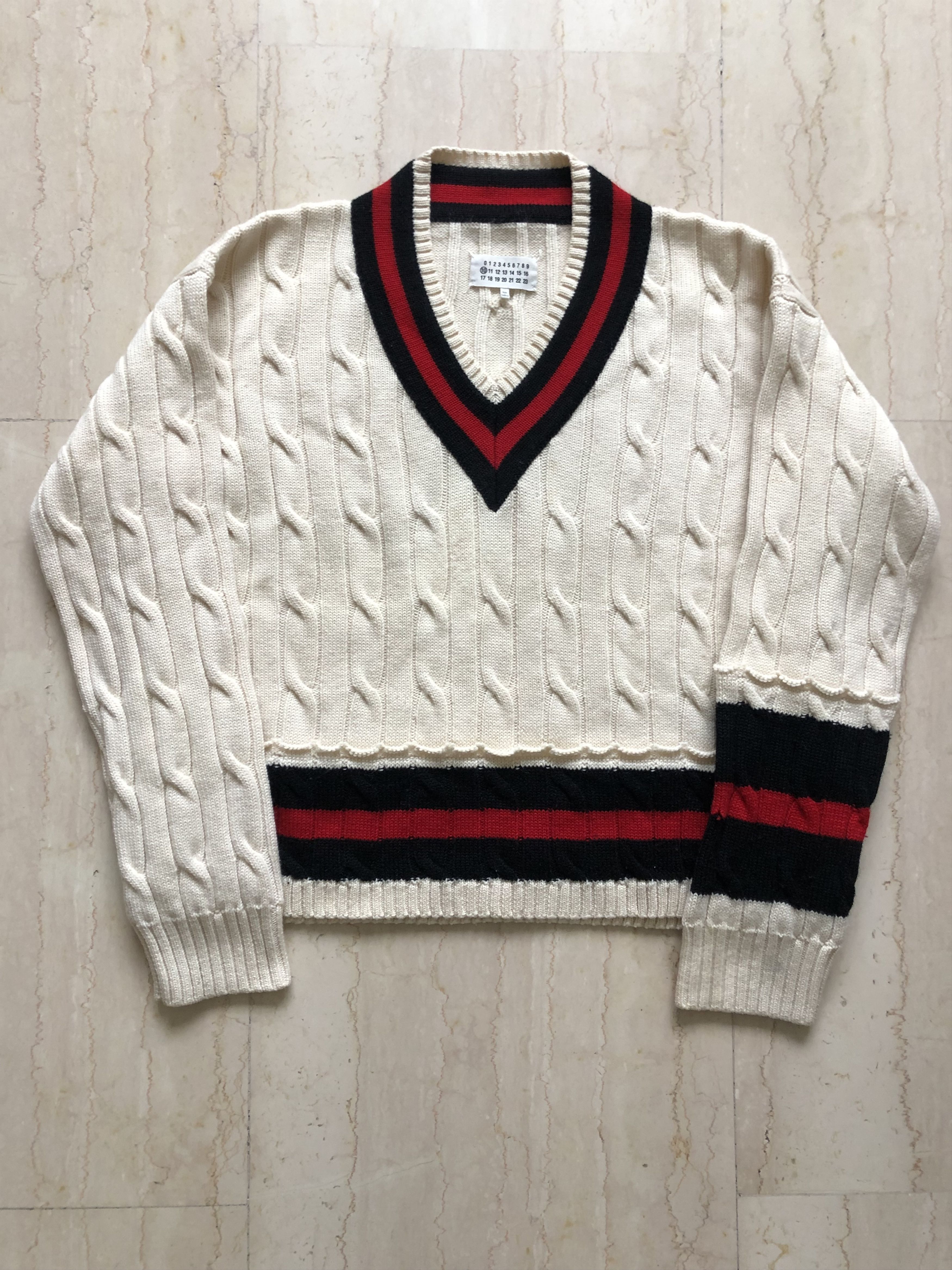 Maison Margiela Margiela V Neck Sweater Size US M / EU 48-50 / 2 - 1 Thumbnail