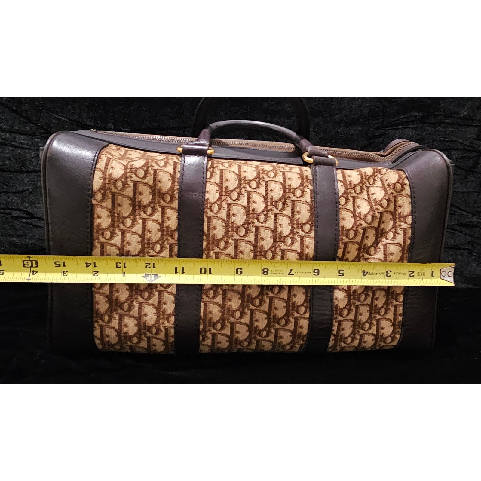 Dior CHRISTIAN DIOR 1960s RARE Early Oblique Monogram Travel Bag Size ONE SIZE - 3 Thumbnail