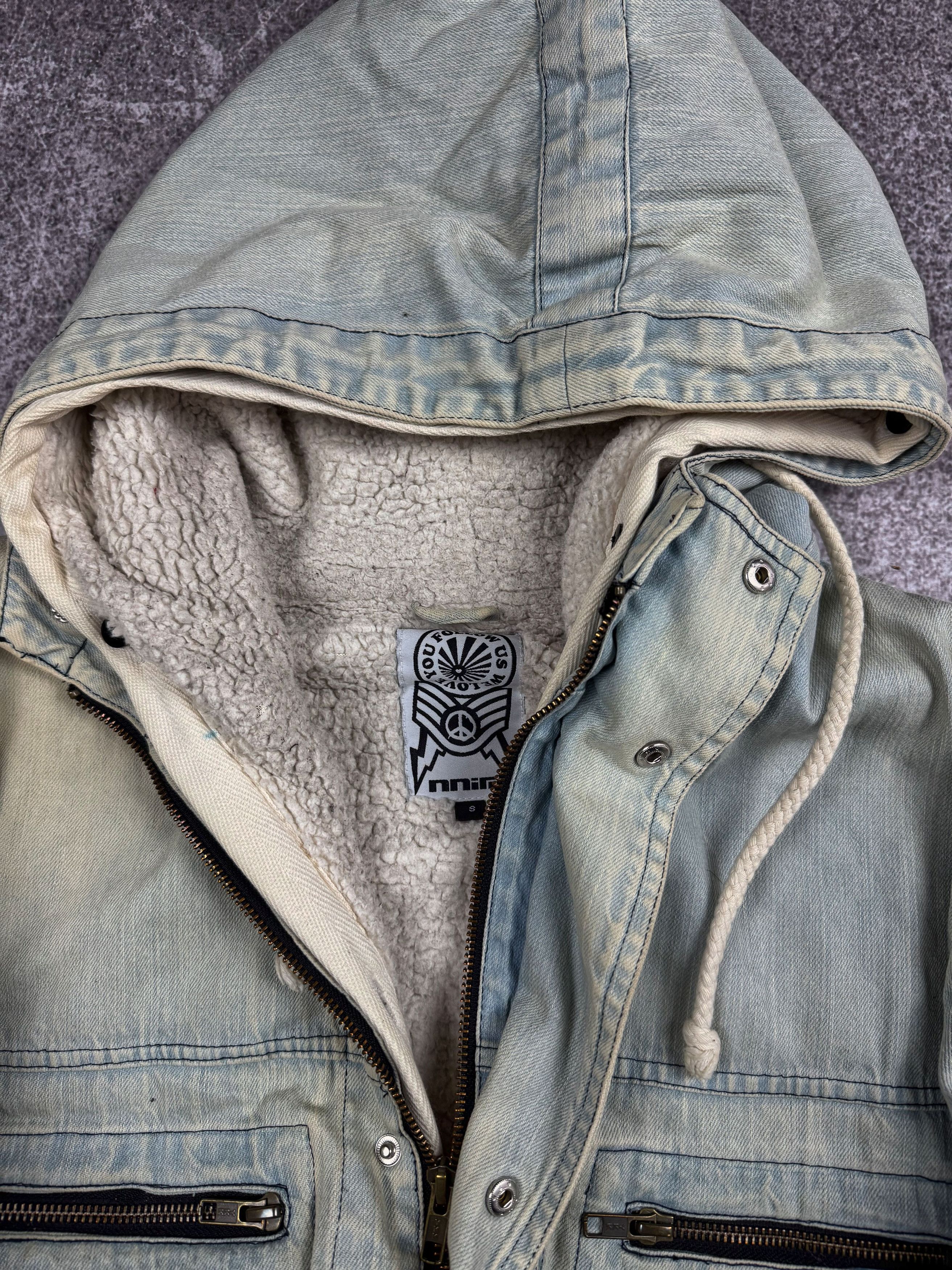 Designer VERY RARE YOHJI YAMAMOTO STYLE CARGO WASHED FUR JACKET 90s Size US M / EU 48-50 / 2 - 5 Thumbnail