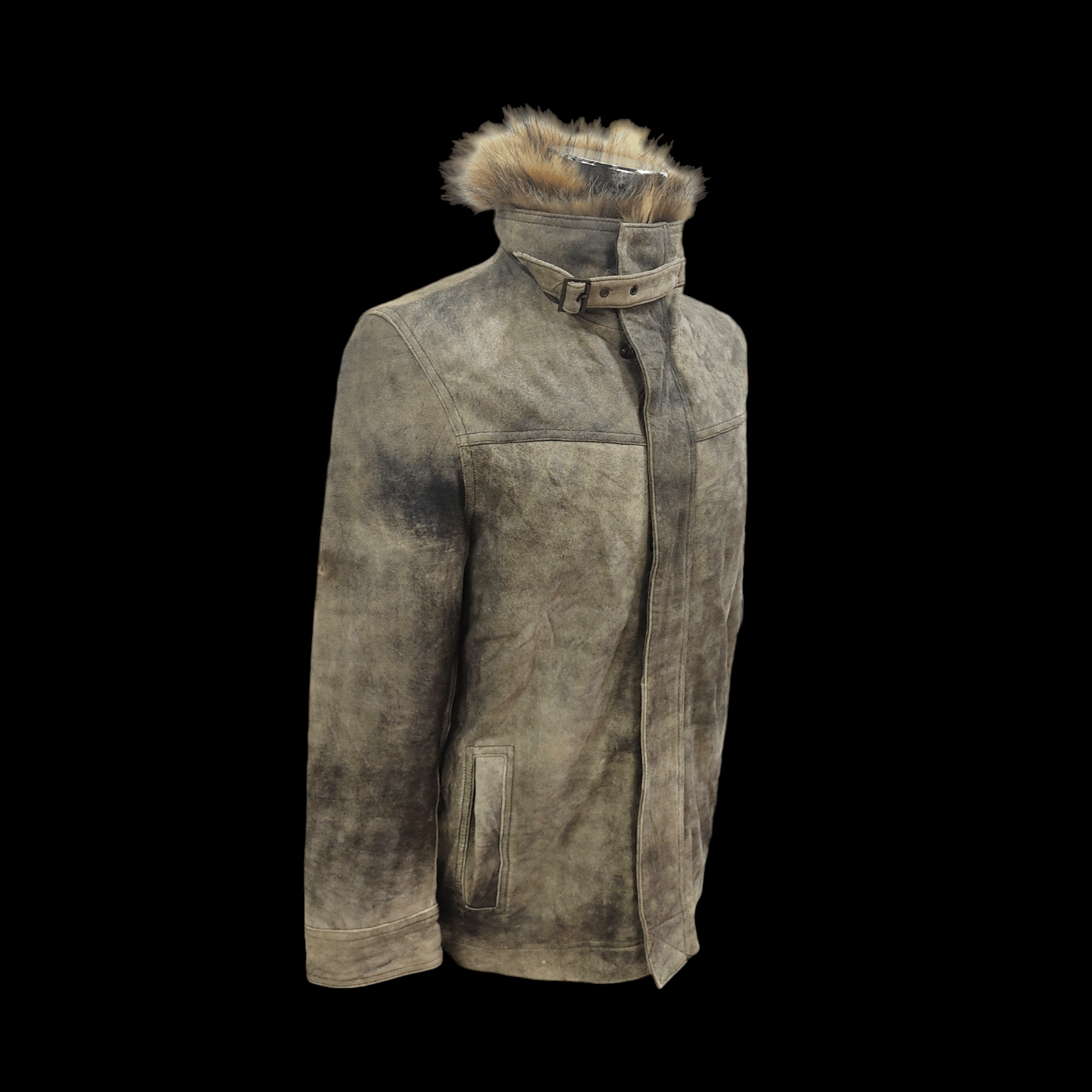 Genuine Leather WIND ARMOR Raccoon Fur Sheepskin Leather Jacket Size US M / EU 48-50 / 2 - 4 Thumbnail