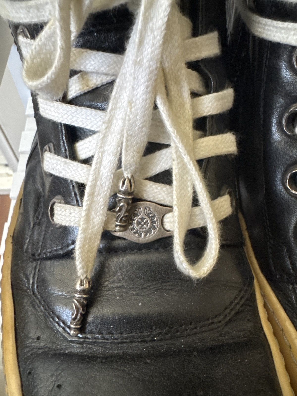 Chrome Hearts × Rick Owens Rick Owens Chrome Hearts Short-Tongue Staple Geodunks Size US 10 / EU 43 - 15 Thumbnail