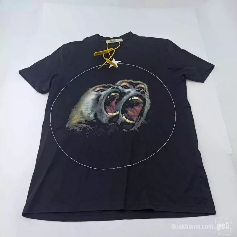 Givenchy Givenchy Black Monkey Short Sleeve T-Shirt Size US M / EU 48-50 / 2 - 1 Thumbnail