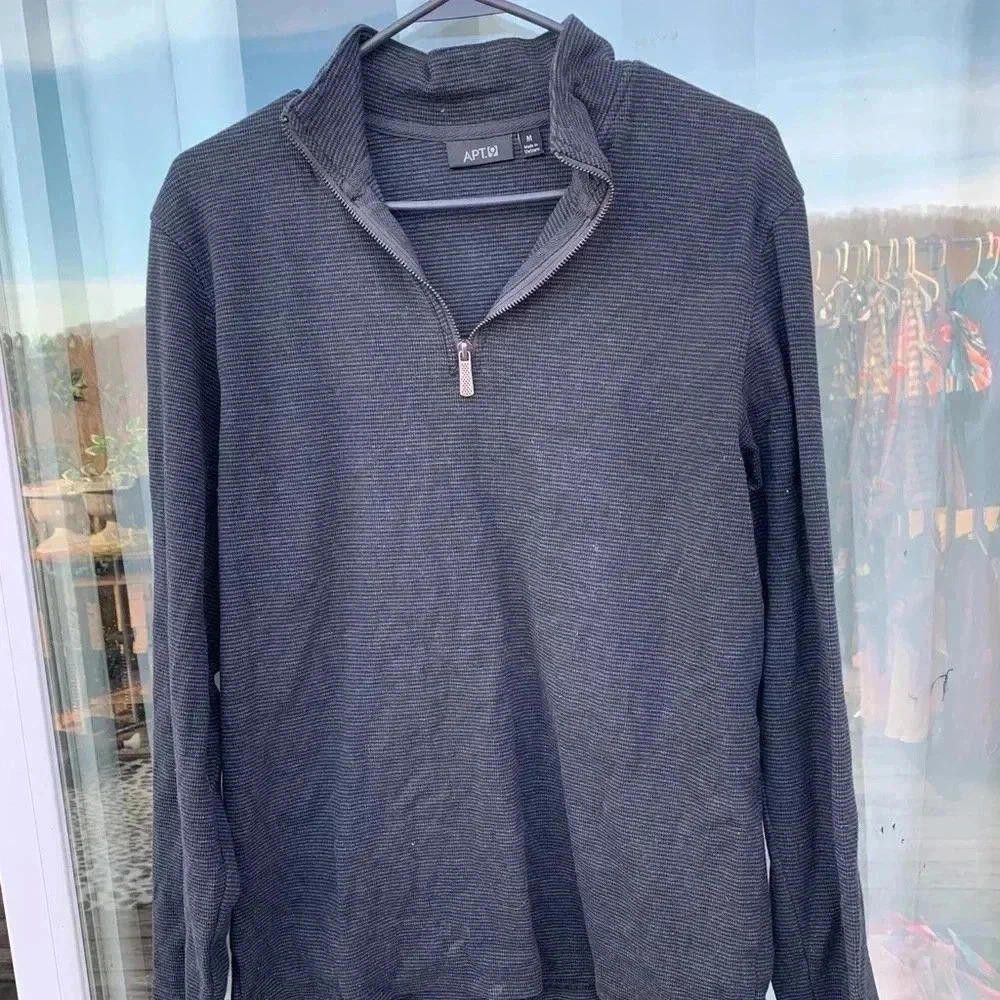 Apt. 9 APT. 9 Men's Quarter-Zip Pullover - Fashionable Comfortable Size US M / EU 48-50 / 2 - 1 Thumbnail