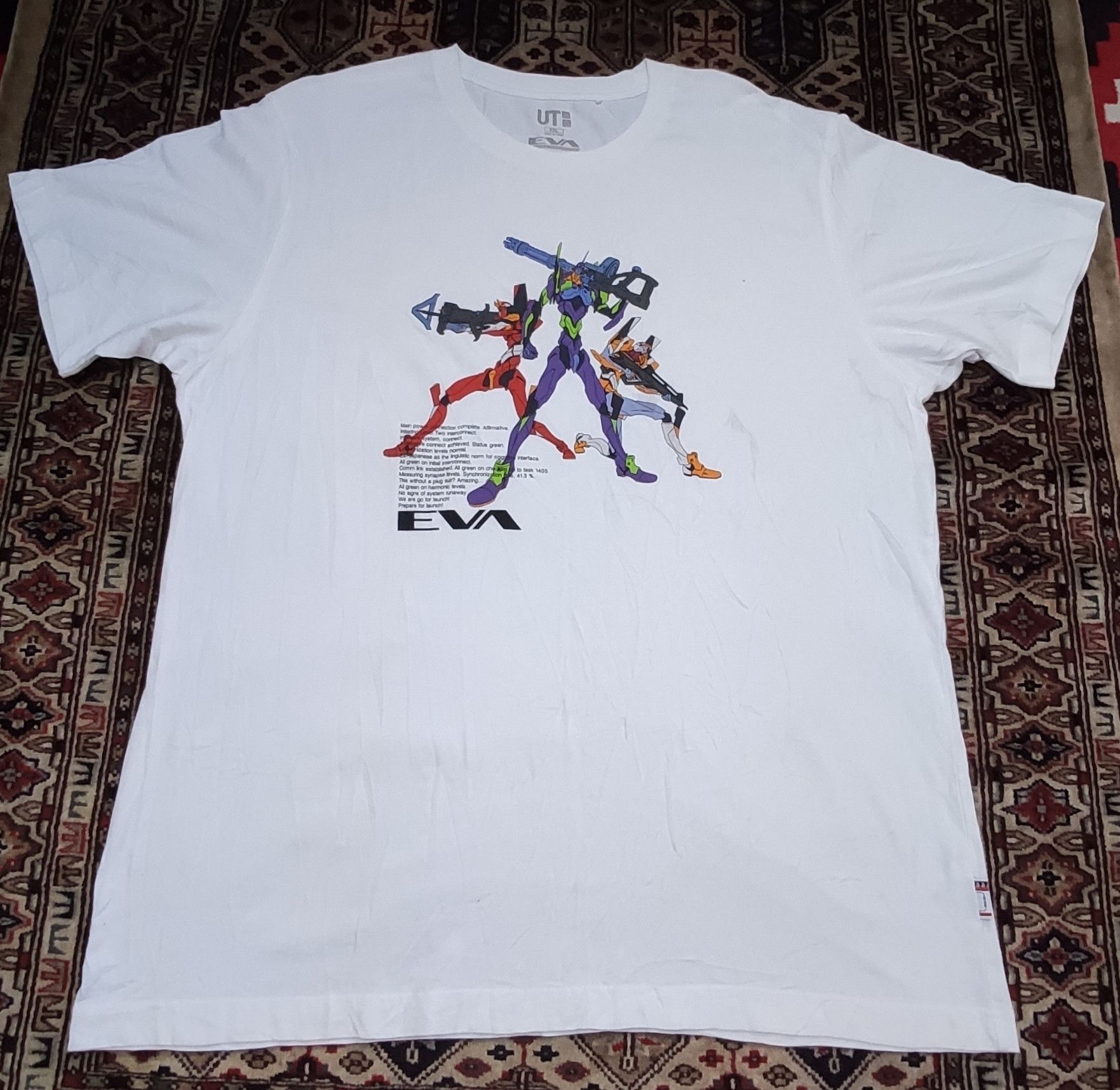 Anime Neon Genesis Evangelion Uniqlo T-shirt XXL fits XL Size US XXL / EU 58 / 5 - 1 Thumbnail