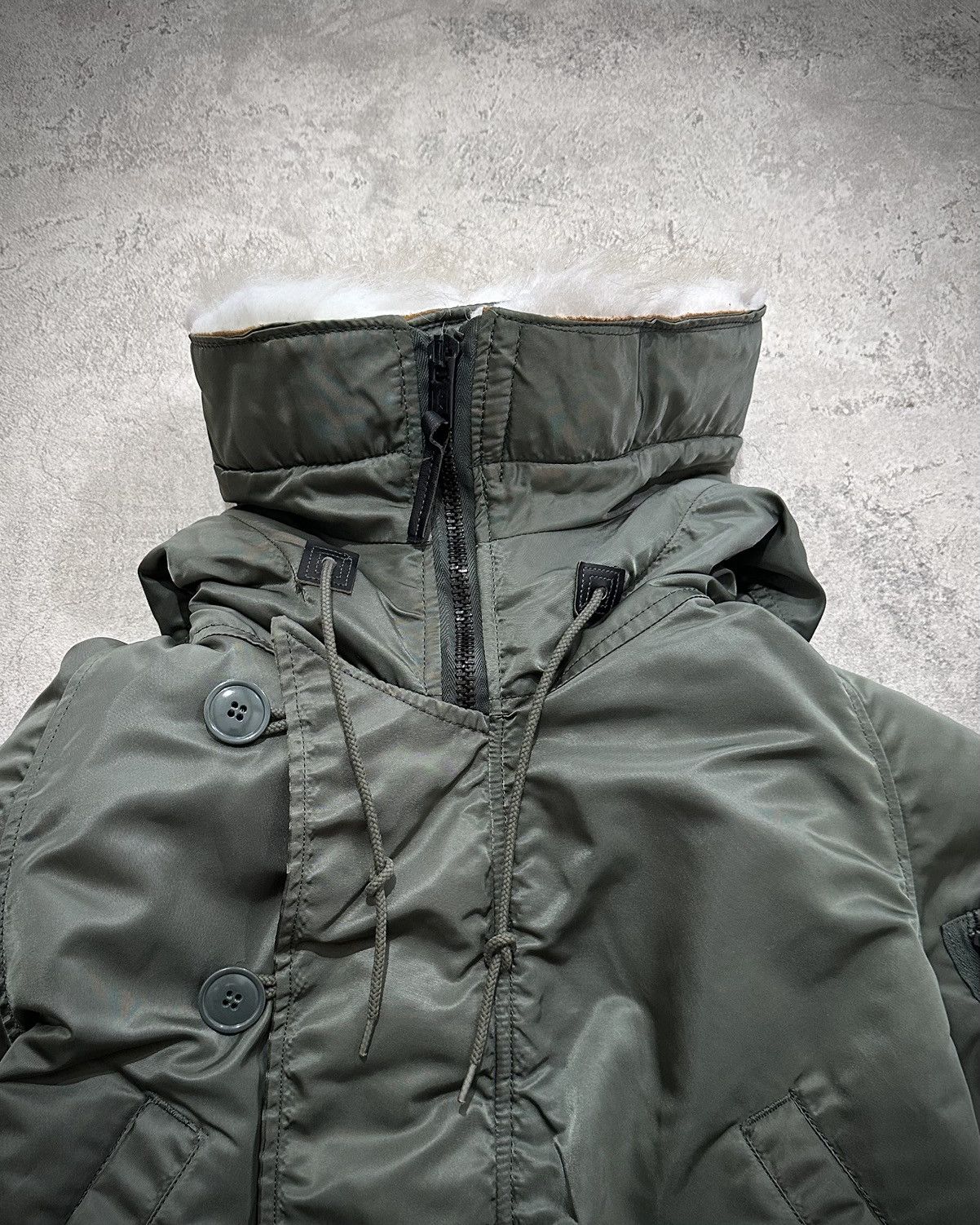 Alpha Industries Vintage Alpha Industries N2b Attached Hood Jacket Size US S / EU 44-46 / 1 - 9 Thumbnail