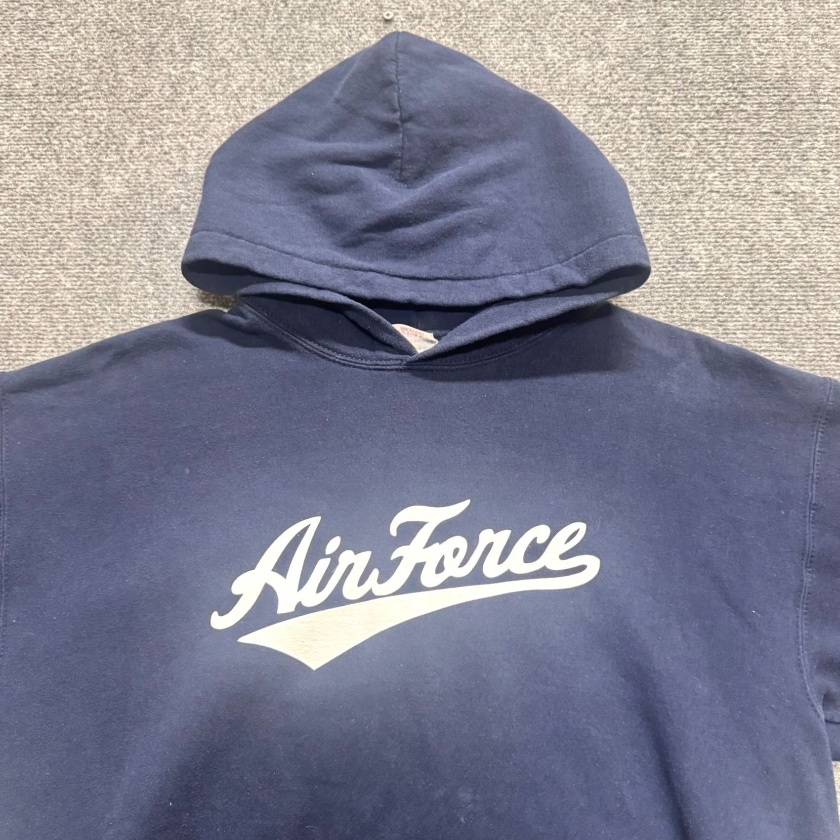 Gildan VINTAGE Air Force Hoodie Sweatshirt L Men Navy Blue Gildan Heavy Cotton 90s Navy Mens Size US L / EU 52-54 / 3 - 4 Thumbnail