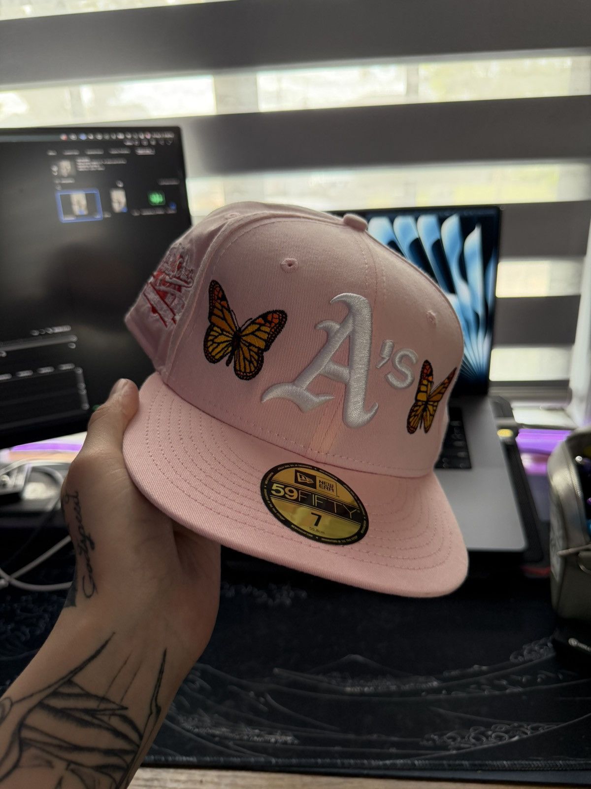 New Era EWDIL Oakland A’s New Era Fitted Size 7 (GREY UV) TWO TONE Size ONE SIZE - 1 Thumbnail