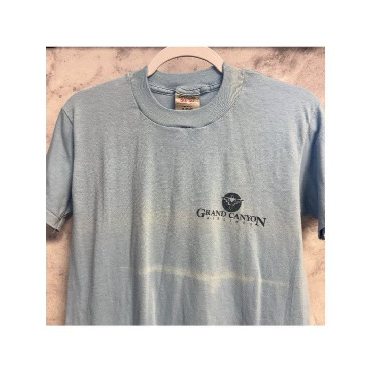 Vintage Vintage 80s Grand Canyon T Shirt Mens M Blue Single Stitch Size US M / EU 48-50 / 2 - 2 Thumbnail