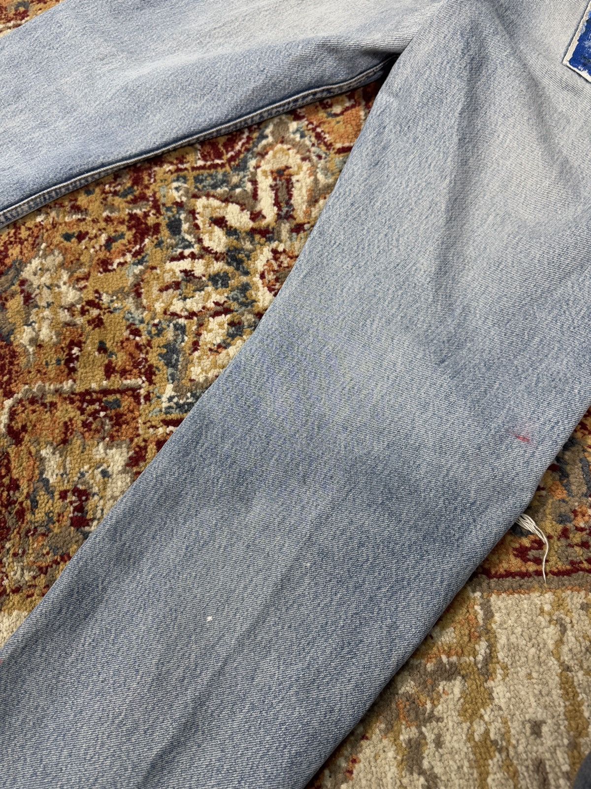 Levi's × Levi's Vintage Clothing × Vintage PERFECT Baby Blue Washed Levi's 615 Denim Light Jeans Size US 32 / EU 48 - 8 Thumbnail