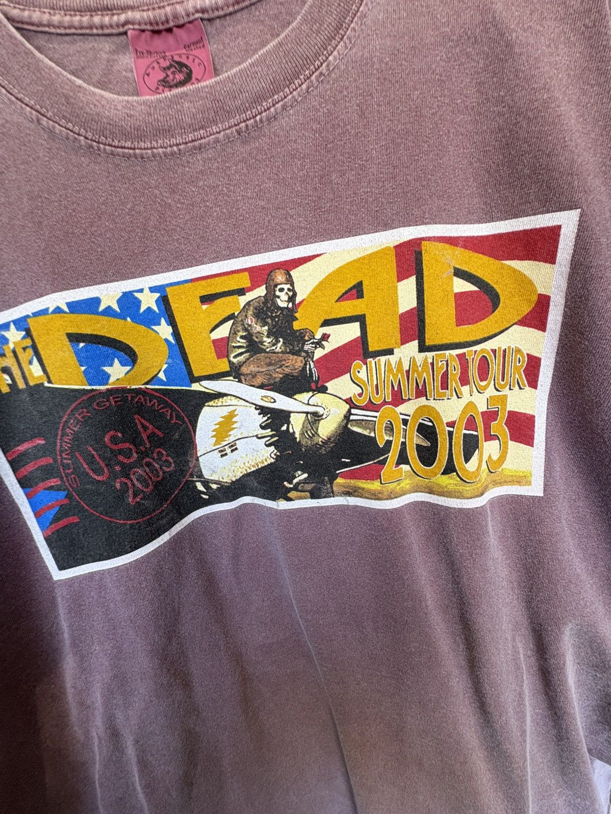 Grateful Dead Vintage 2003 Grateful Dead Tour Band T-Shirt Size US XXL / EU 58 / 5 - 2 Thumbnail