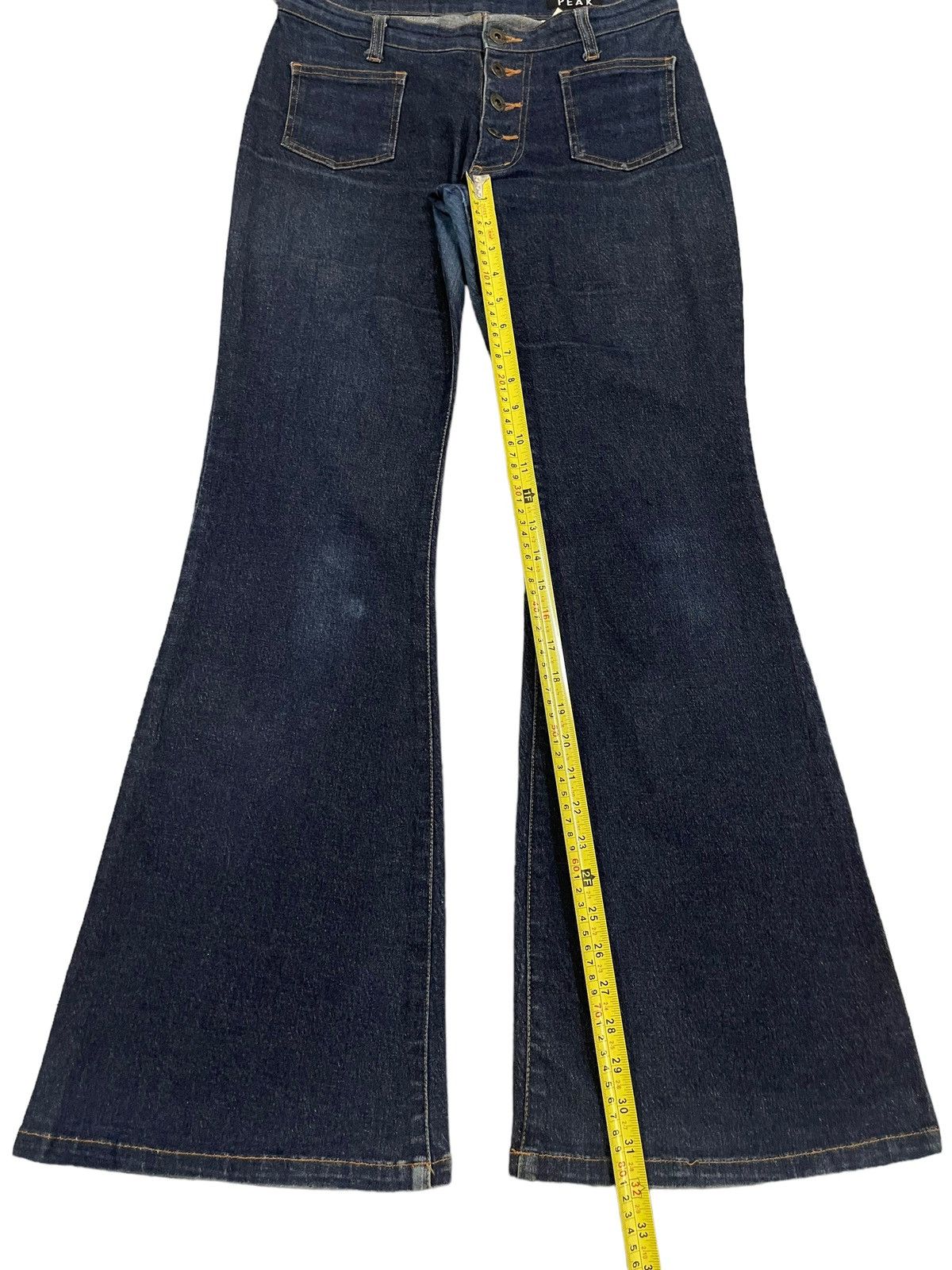 If Six Was Nine Vintage Japanese Brand Bell Bottom Style Flare Jeans Size US 30 / EU 46 - 10 Thumbnail