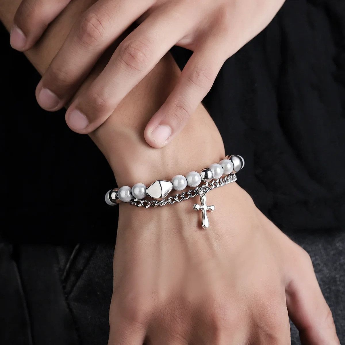 Jewelry Pearl Bead Bracelet Size ONE SIZE - 7 Thumbnail