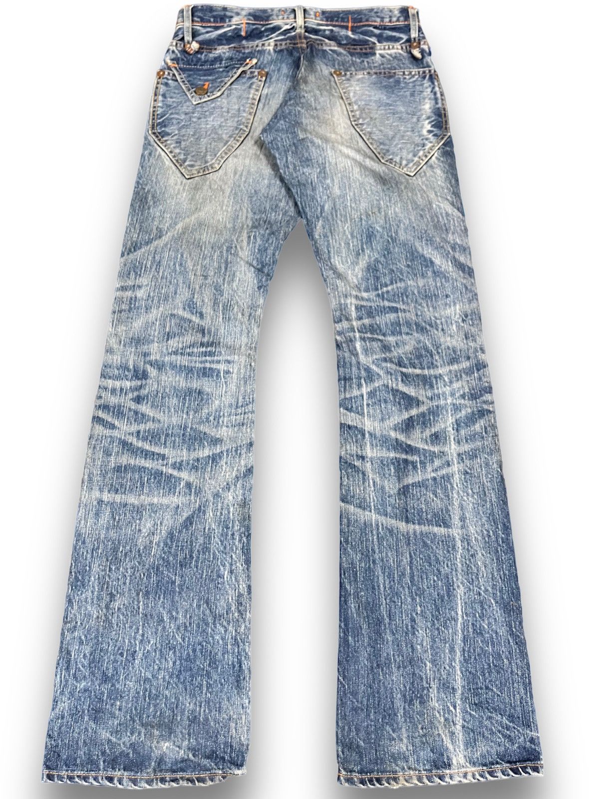 Hysteric Glamour Vintage Blue Way Flare Punk Denim Size US 29 - 12 Thumbnail