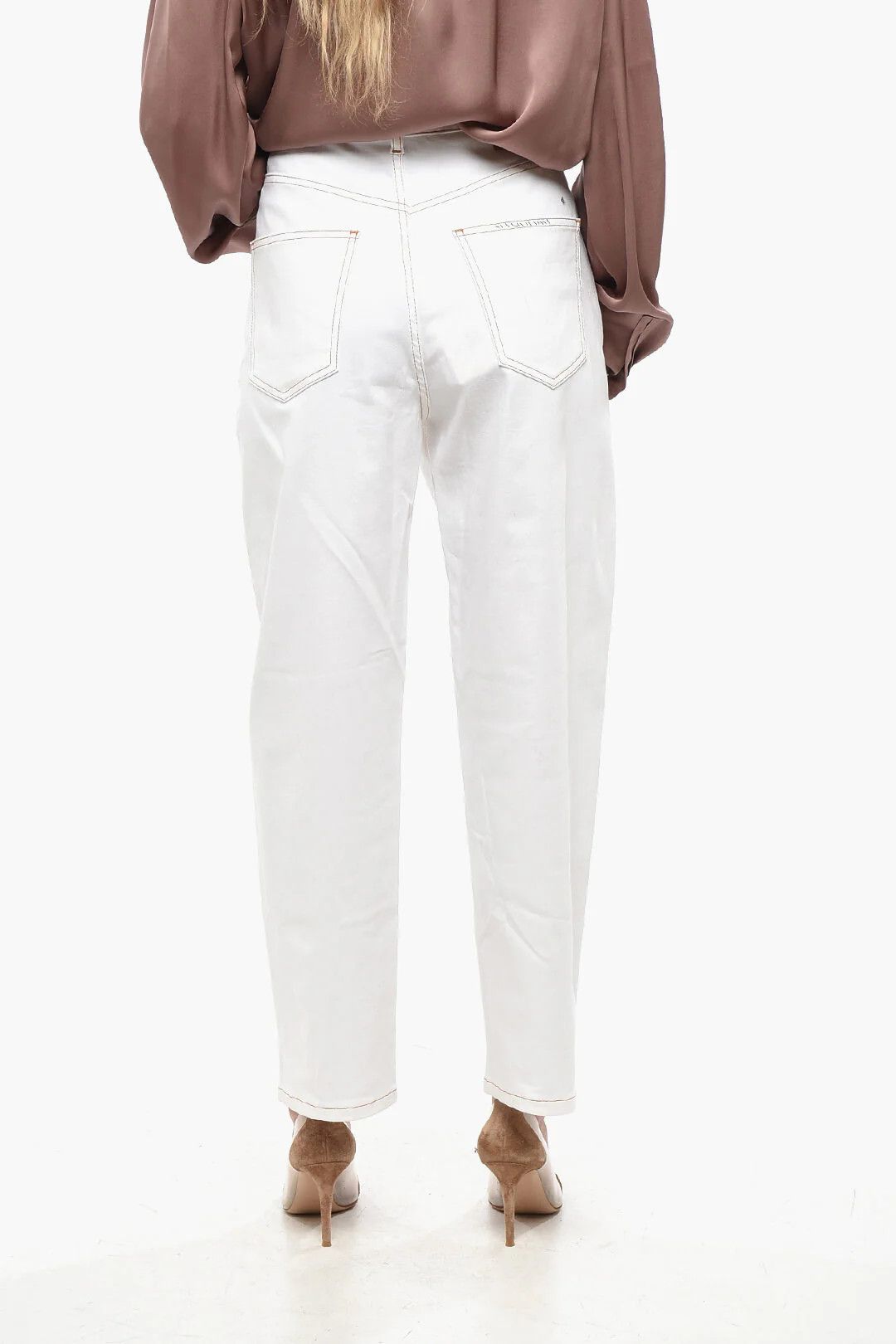 Marni og1mm0326 5-Pocket Wide-Leg Pant in White Size 28" / US 6 / IT 42 - 4 Thumbnail