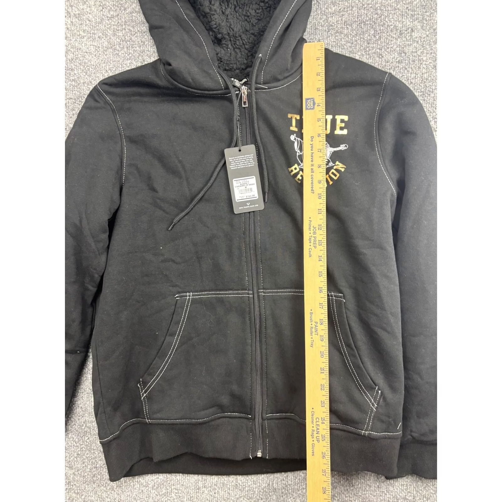 True Religion True Religion Hoodie Mens M Black Full Zip Sherpa Buddha Guitar Graphic Print Size US M / EU 48-50 / 2 - 4 Thumbnail