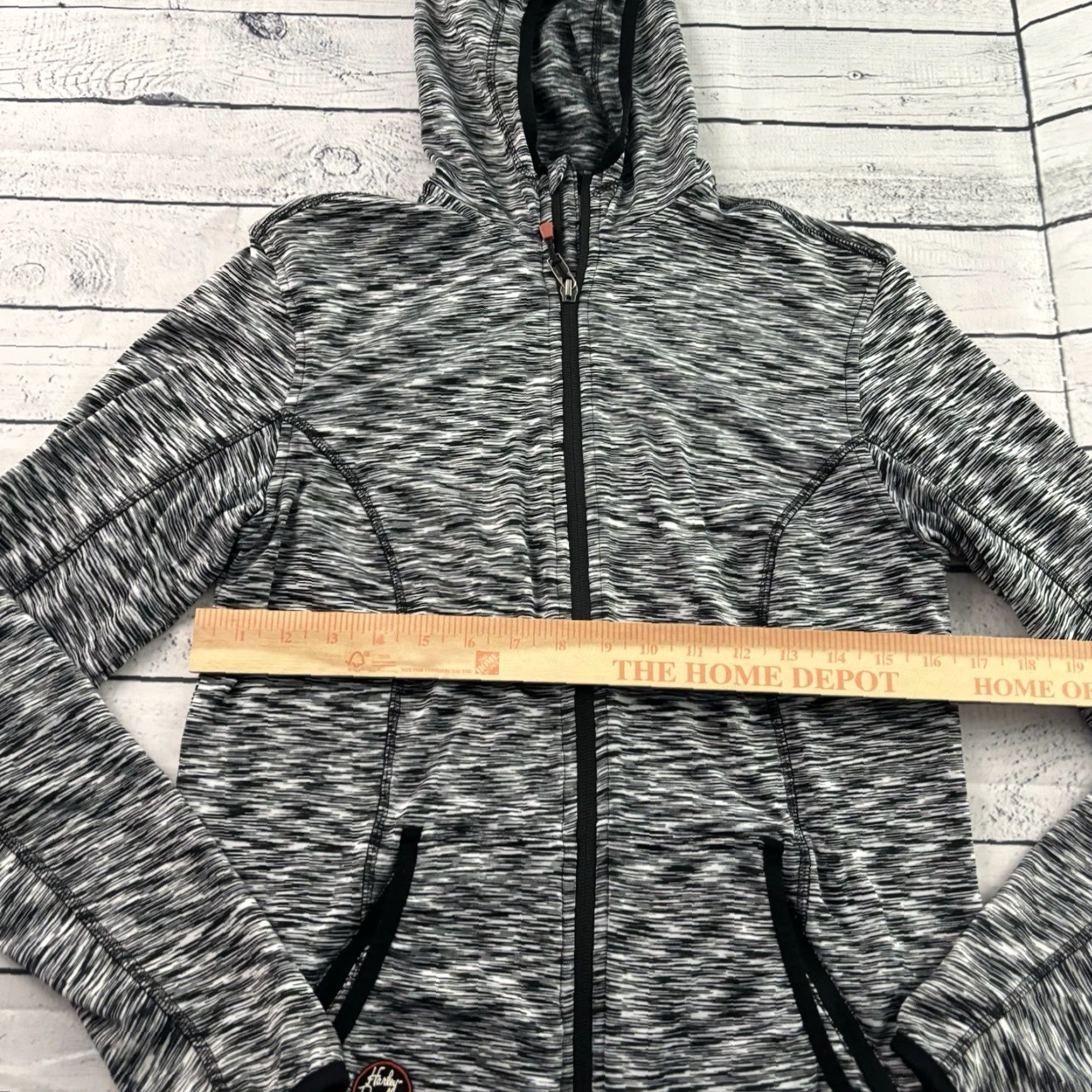 Harley Davidson Harley-Davidson Hoodie Sweatshirt Women Small Gray Full Zip Pockets Size S / US 4 / IT 40 - 3 Thumbnail