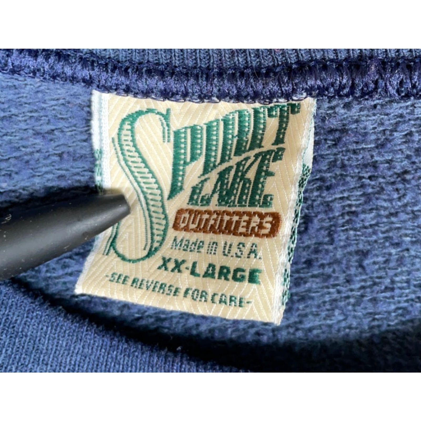 ESPIRIT VINTAGE Spirit Lake Outfitters Sweatshirt Men XL Blue Mallard Print (2XL Tag) Size US XL / EU 56 / 4 - 3 Thumbnail