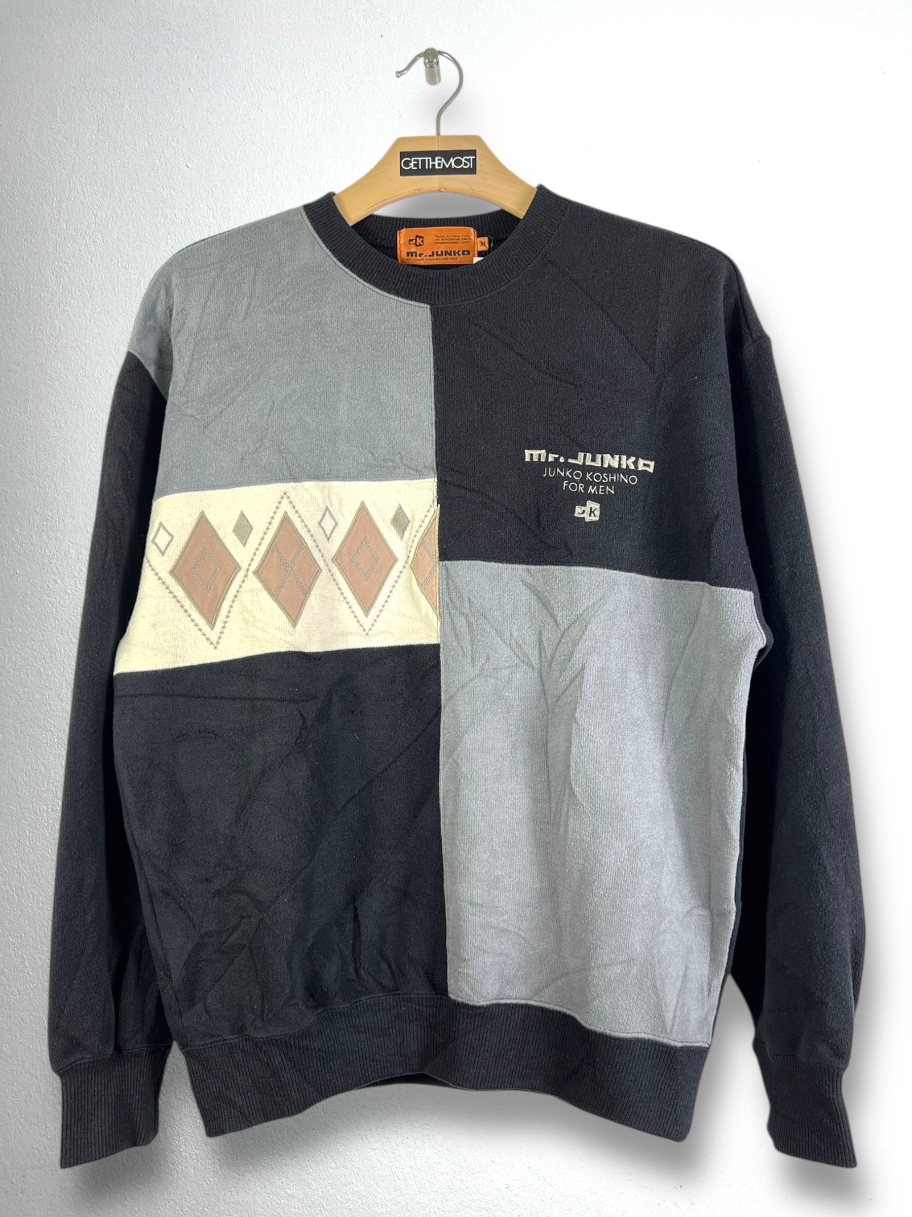 Junko Shimada VTG Mr. Junko Embroidery Color Block Sweatshirt (M) GTMP259 Size US M / EU 48-50 / 2 - 1 Thumbnail