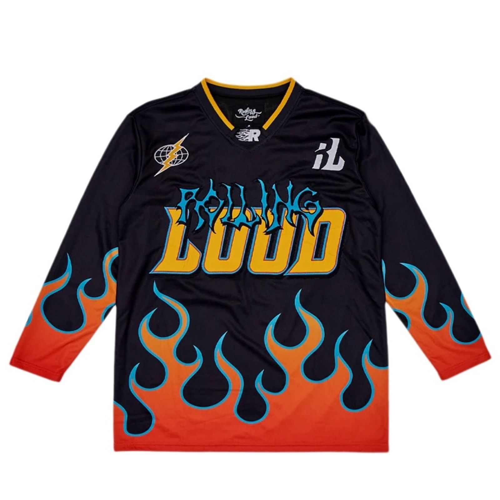 Rolling Loud Rolling Loud RL Soccer Jersey Flames Embroidered Large RARE Size US L / EU 52-54 / 3 - 1 Thumbnail