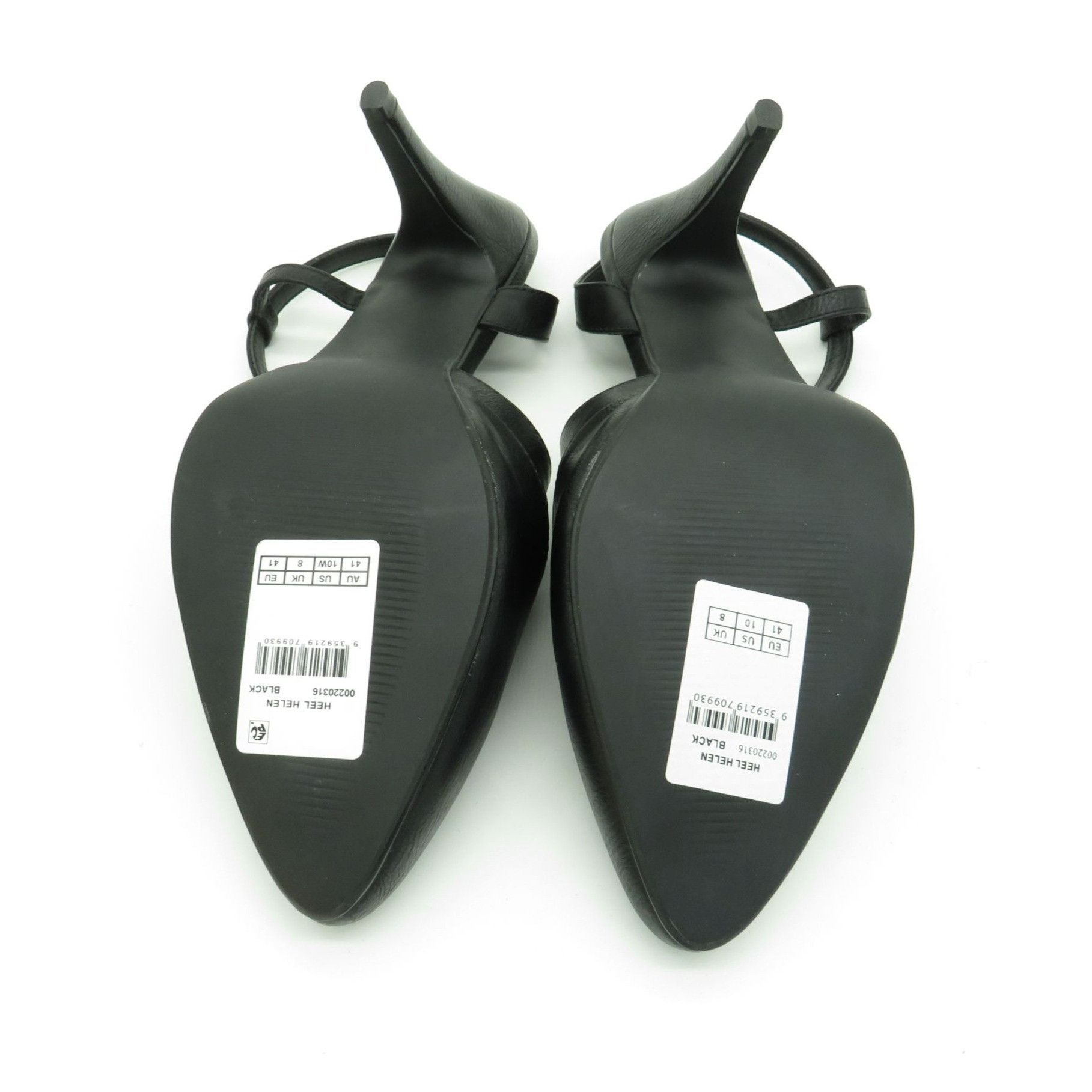 Other City Chic Black Faux Leather Pointed Toe Slingback Heels 10 Size US 10 / IT 40 - 7 Thumbnail