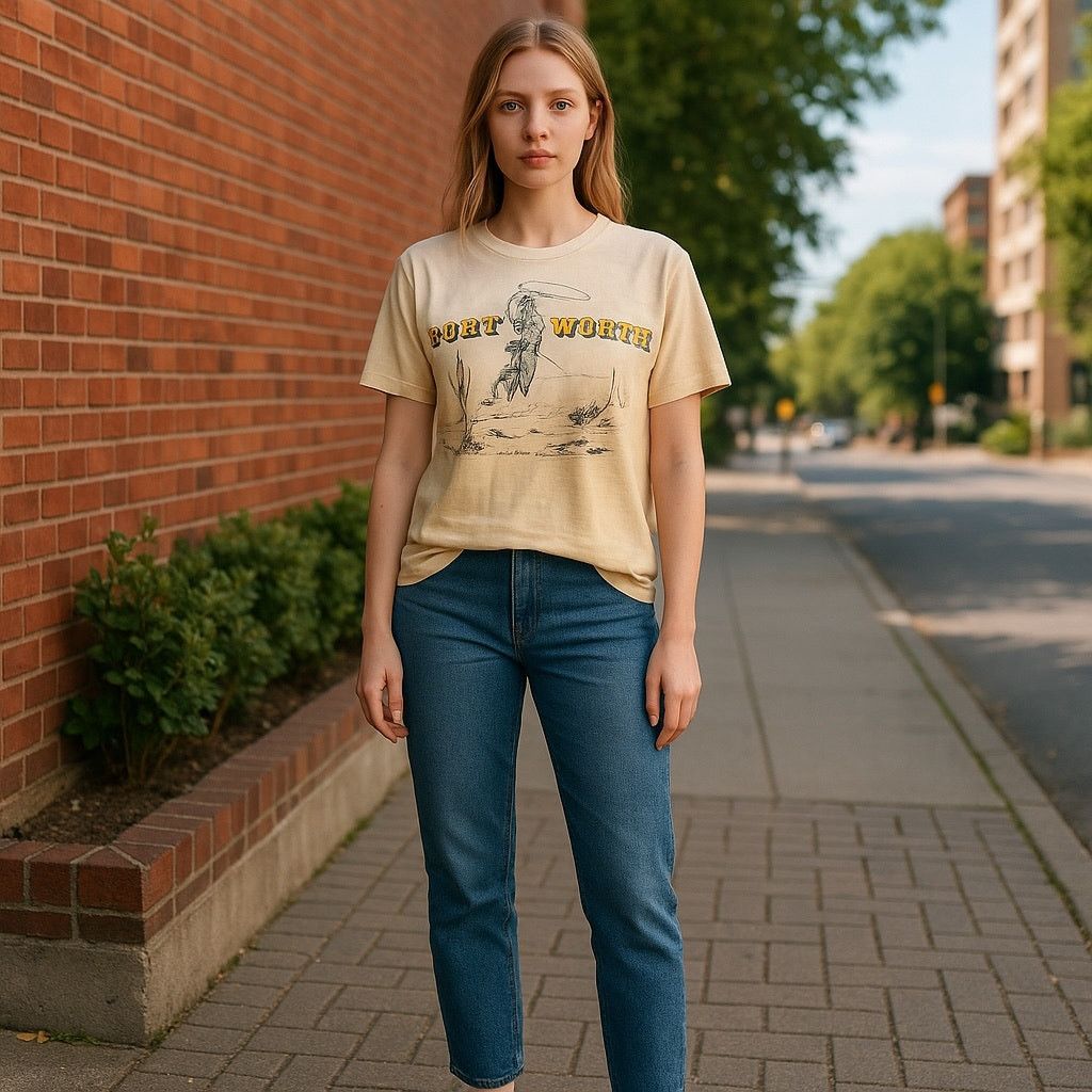 Anthropologie Fort Worth Teeter Anthropologie Graphic T-Shirt Size S / US 4 / IT 40 - 1 Thumbnail