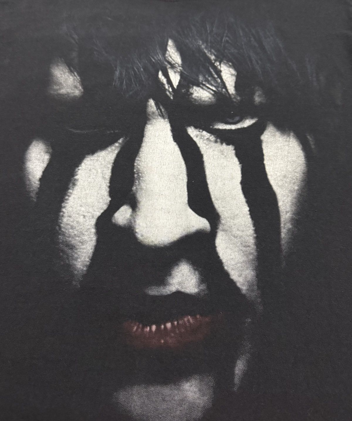 Band Tees × Marilyn Manson × Vintage Vintage Y2K Marilyn Manson Men’s Striped Face 2012 Tour Size US L / EU 52-54 / 3 - 5 Thumbnail