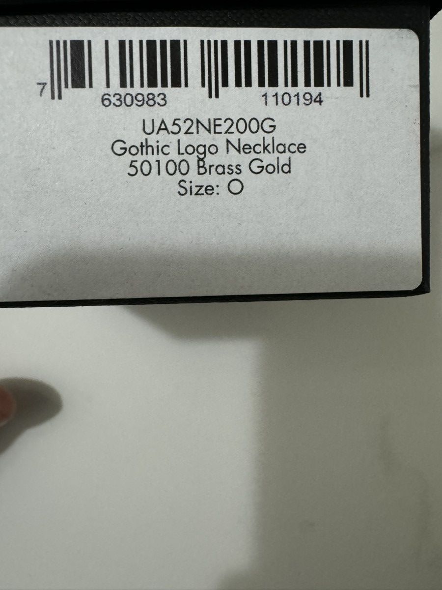 Vetements Vetements golden gothic necklace Size ONE SIZE - 2 Thumbnail