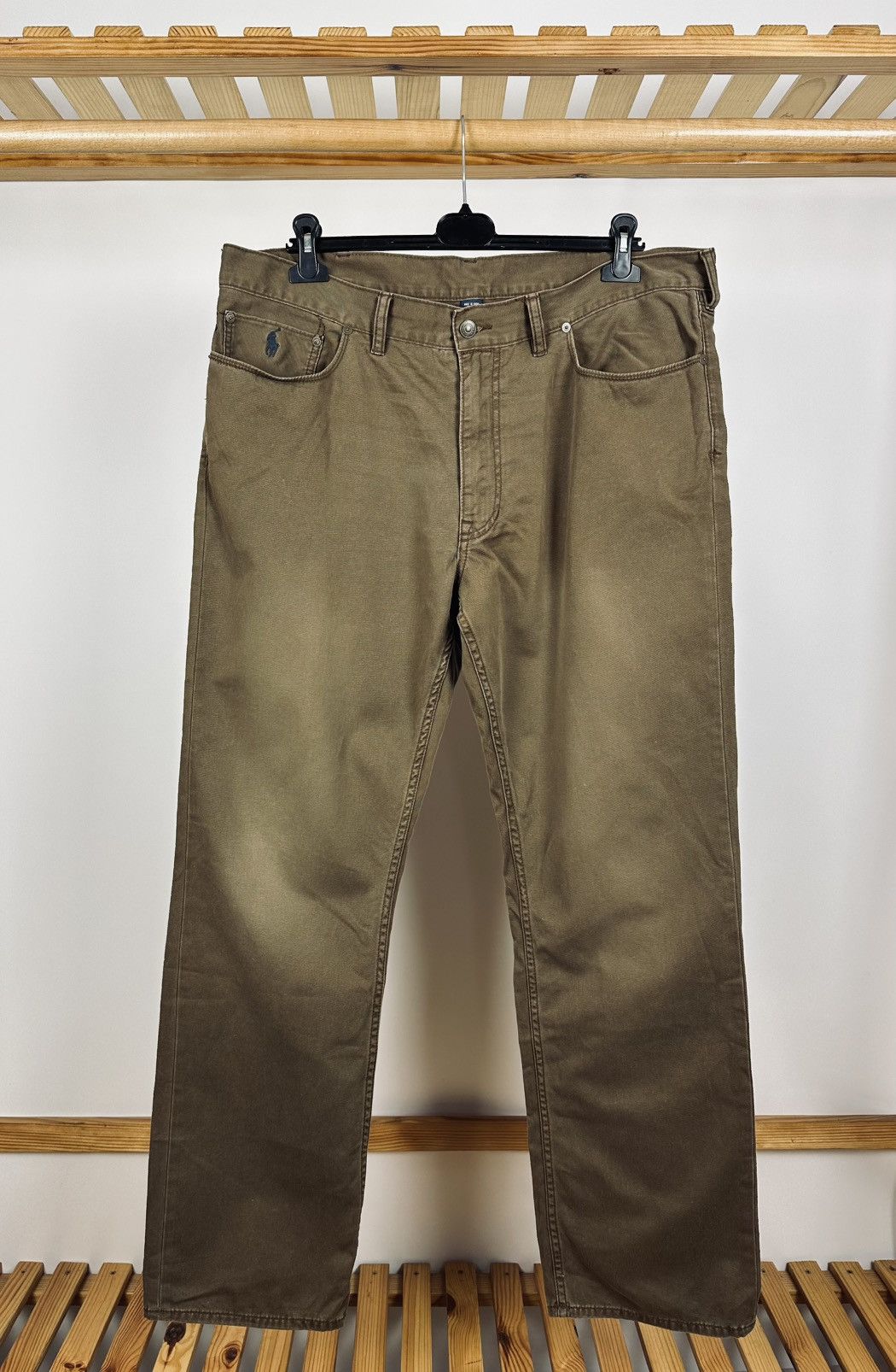 Polo Ralph Lauren × Vintage Vintage Polo Ralph Lauren Brown Denim Jeans Pants Size 38 Size US 38 / EU 54 - 1 Thumbnail