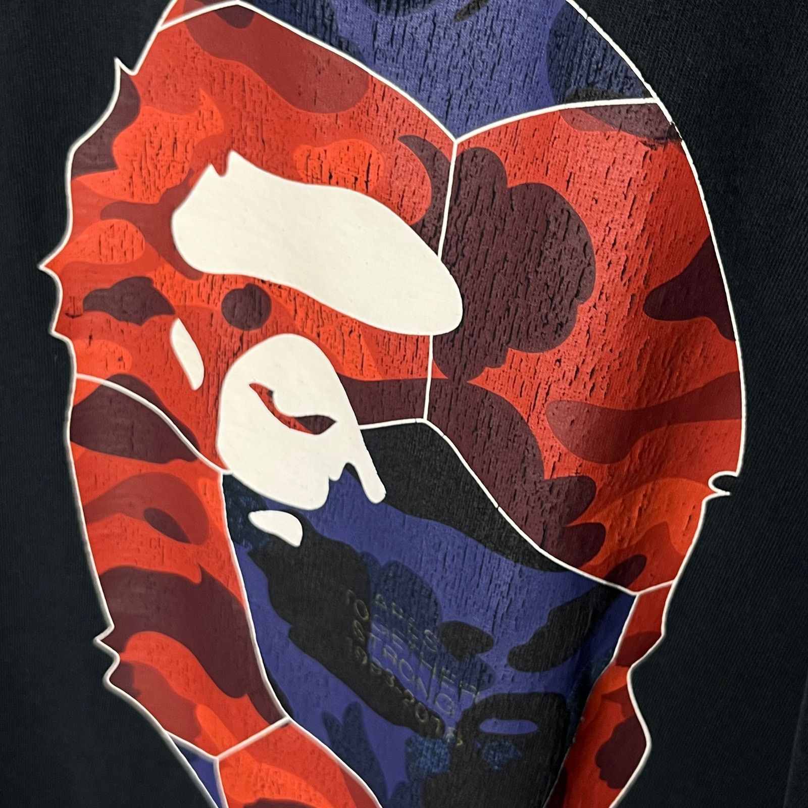 Bape A Bathing APE Ape Head Performance Multi Color Camo Tee Navy Size US L / EU 52-54 / 3 - 2 Thumbnail