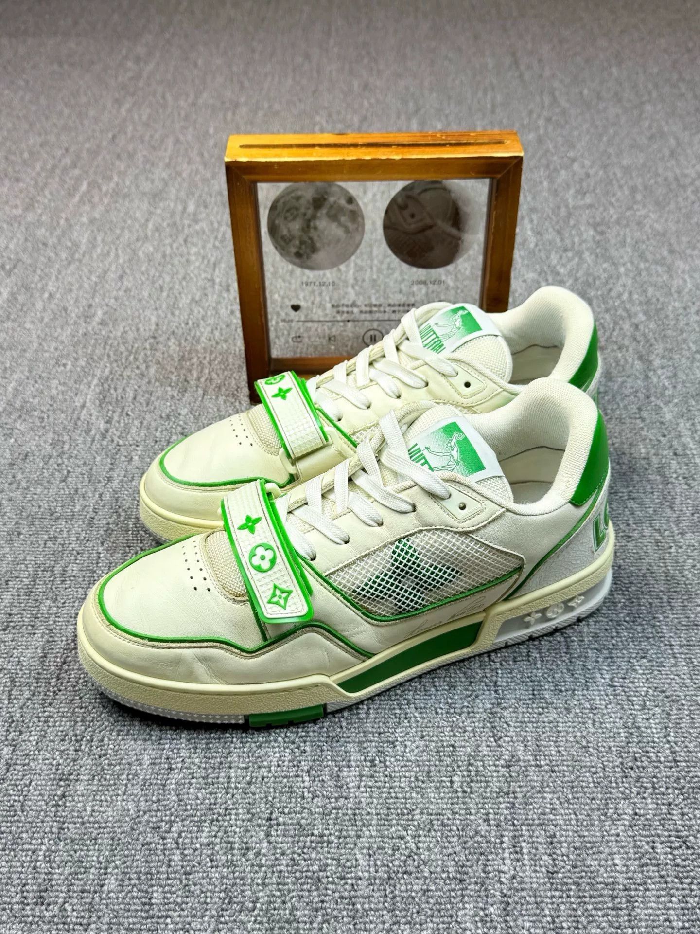Louis Vuitton Louis Vuitton Training Green Lowtop Sneakers 8 Men Size US 8 / EU 41 - 1 Thumbnail