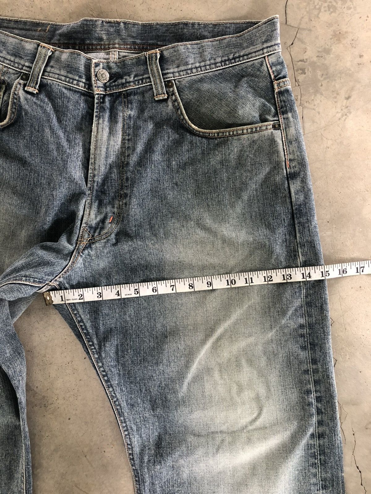 Edwin Vintage Edwin BAGGY Jeans Rusty Faded Denim Pants Size US 37 - 5 Thumbnail