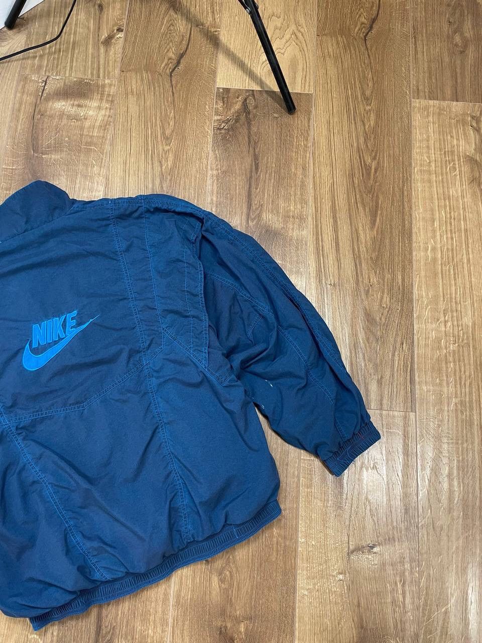 Nike Vintage Nike 90’s Y2K Big Logo Drill Nylon Bomber Jacket Size US M / EU 48-50 / 2 - 16 Thumbnail