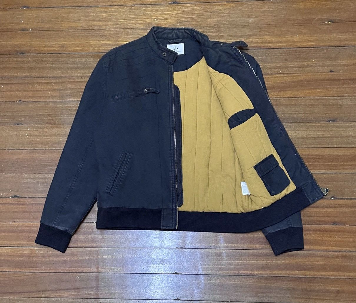 Armani Exchange × Vintage Rare Design Vintage Armani Exchange Motorcycle Jacket 2000s Size US M / EU 48-50 / 2 - 1 Thumbnail