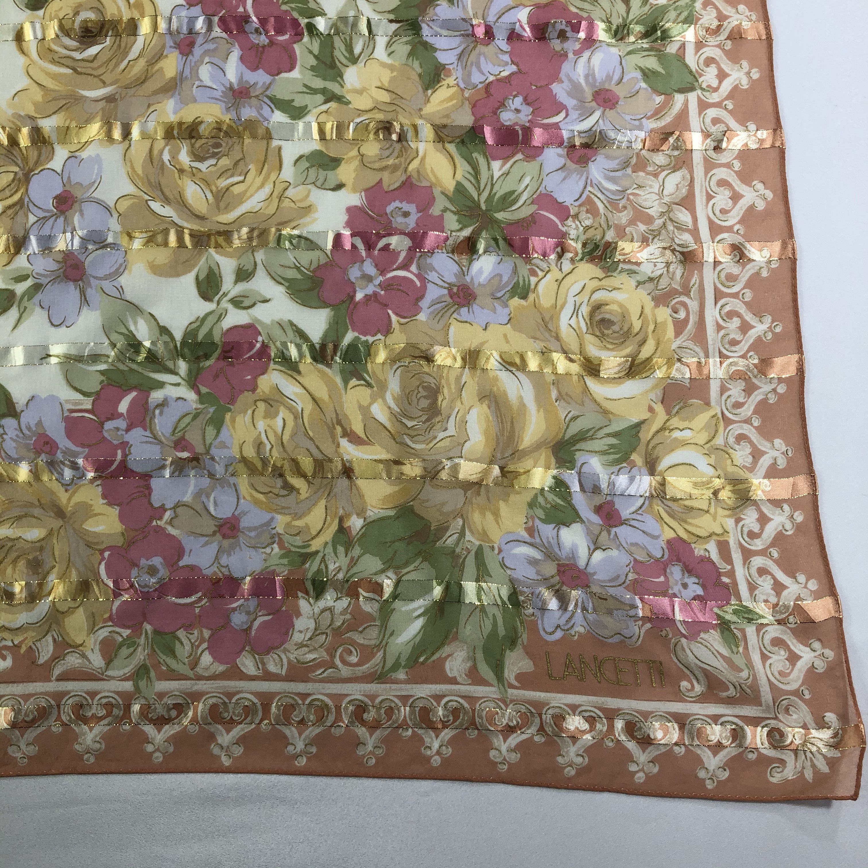 Lui di Lancetti × Vintage Vintage Lancetti Silk Scarf Size ONE SIZE - 3 Thumbnail