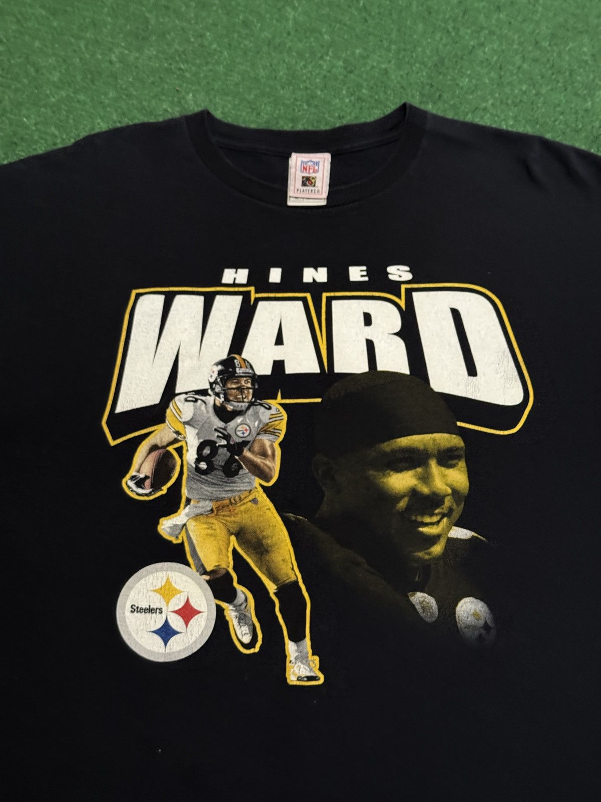NFL Vintage 90s Pittsburgh Steelers RARE Hines Ward XL T Shirt Size US XL / EU 56 / 4 - 2 Thumbnail