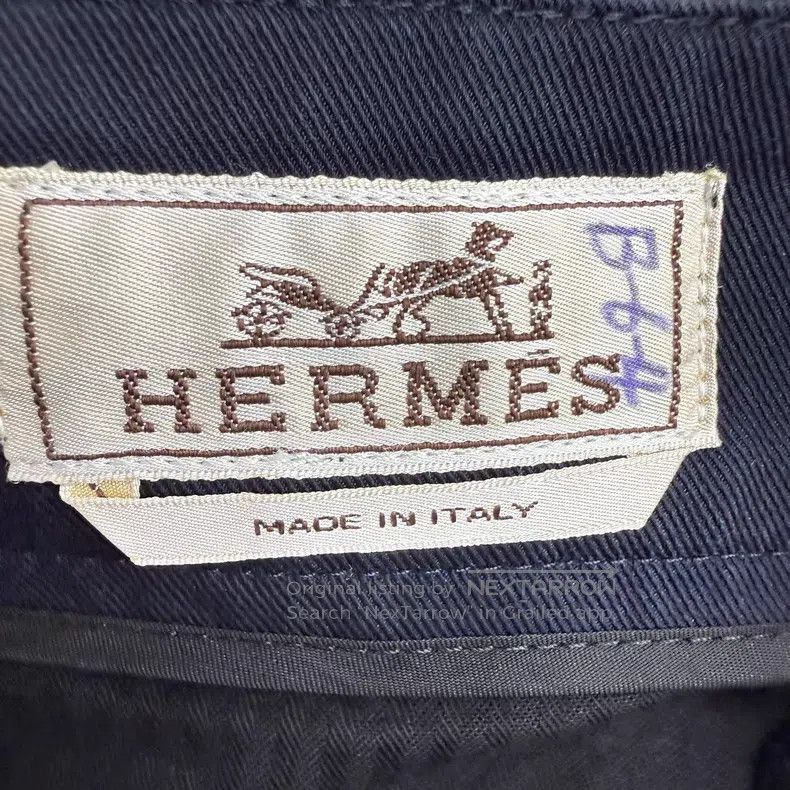 Hermes Hermes Blue Straight Adjustable Belt Casual Trousers Size US 30 / EU 46 - 3 Thumbnail
