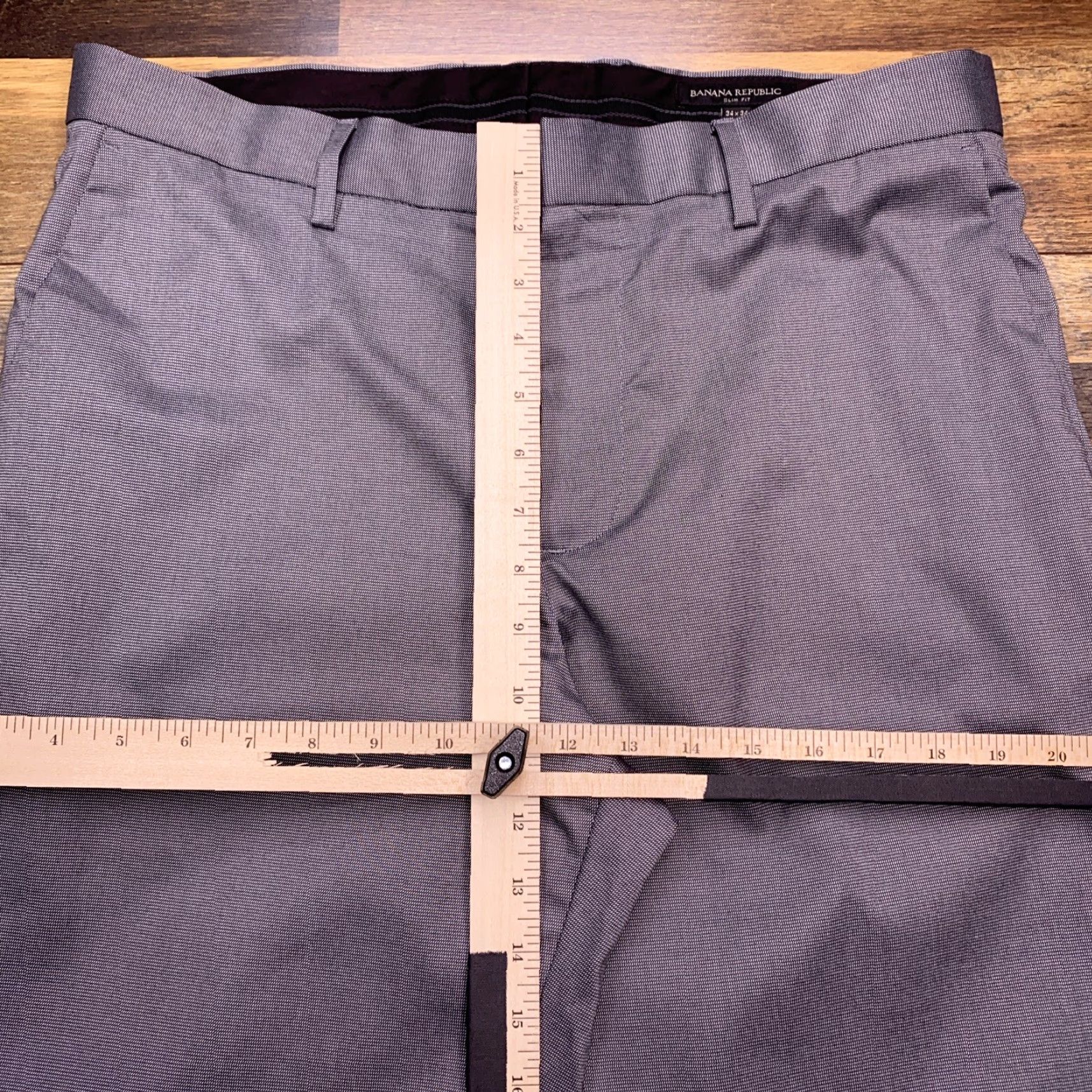 Banana Republic Banana Republic Slim Fit Dress Pants Mens 34x34 Gray Stretch Dress Pants Slim Fit Mens 34 Gray Modern Size US 34 / EU 50 - 6 Thumbnail