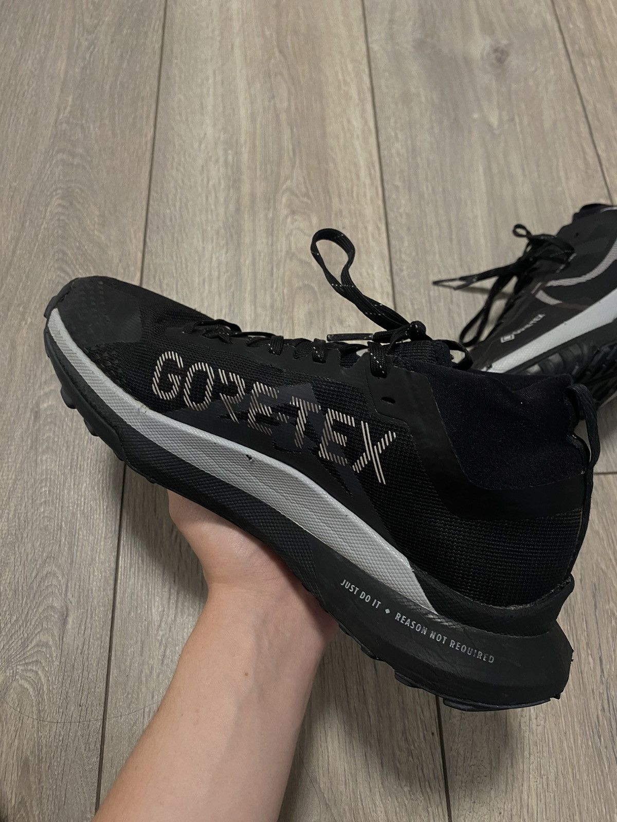 Goretex × Nike Sneakers Nike React Pegasus Trail 4 Gore Tex Black Size US 9.5 / EU 42-43 - 3 Thumbnail