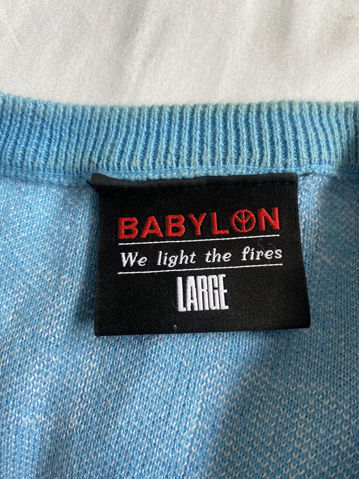 Babylon Babylon All Over Sweater Blue Size US L / EU 52-54 / 3 - 2 Thumbnail