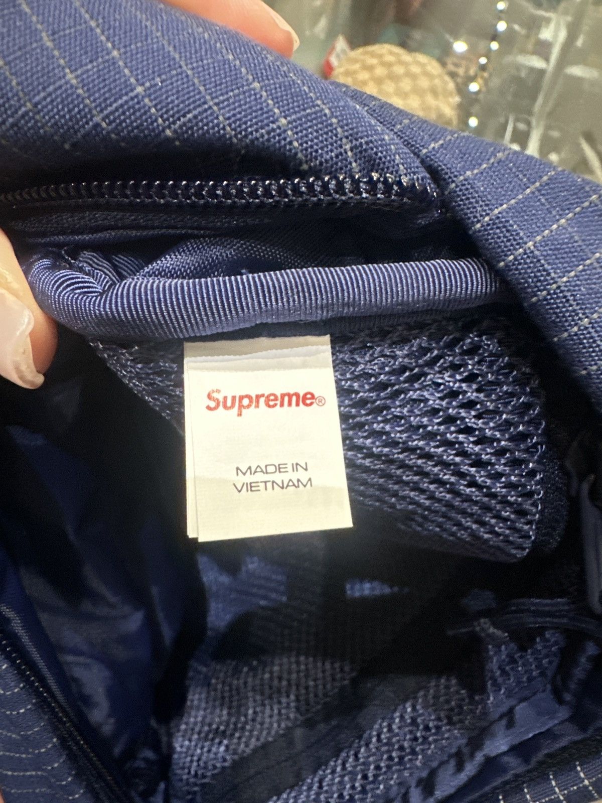 Supreme Supreme Grid Waist-bag Navy Size ONE SIZE - 3 Thumbnail