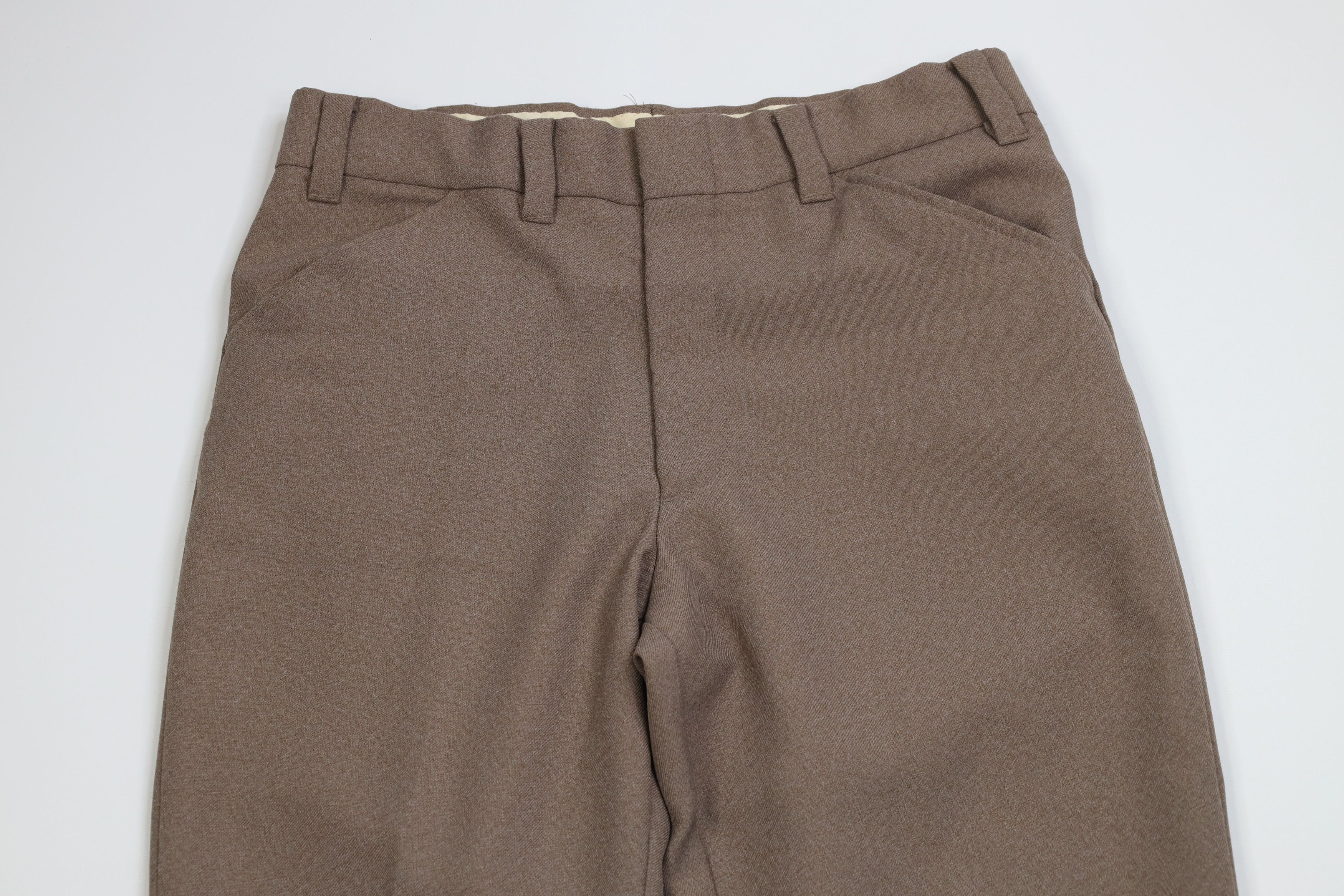 Vintage Vintage 70s Streetwear Wide Leg Chino Pants Light Brown USA Size US 32 / EU 48 - 2 Thumbnail