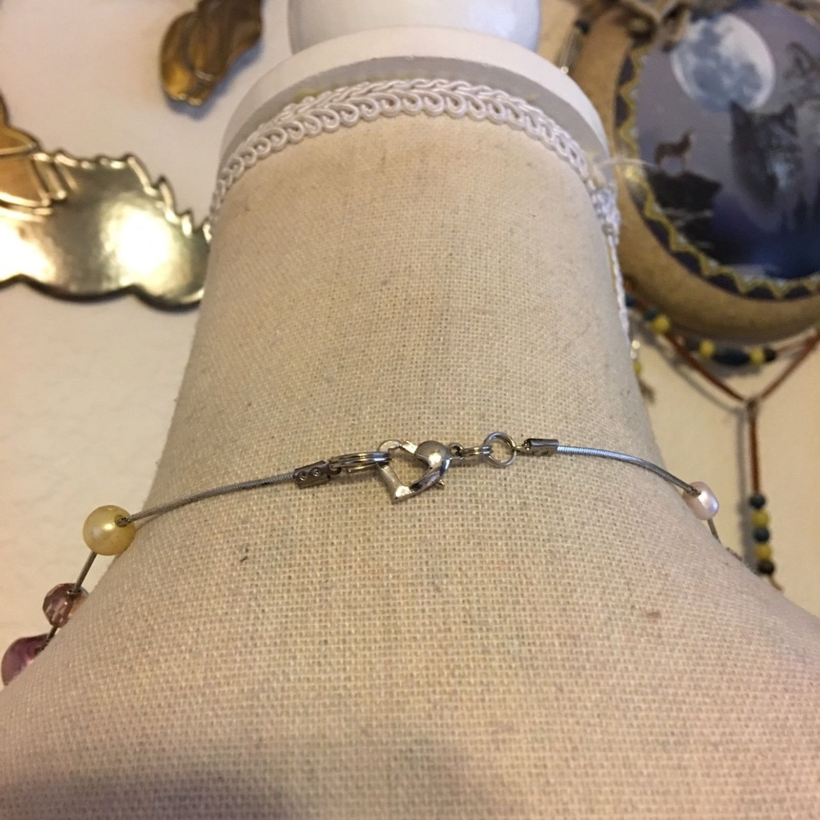 Jewelry Glass bead accent silver snake chain necklace Size ONE SIZE - 5 Thumbnail