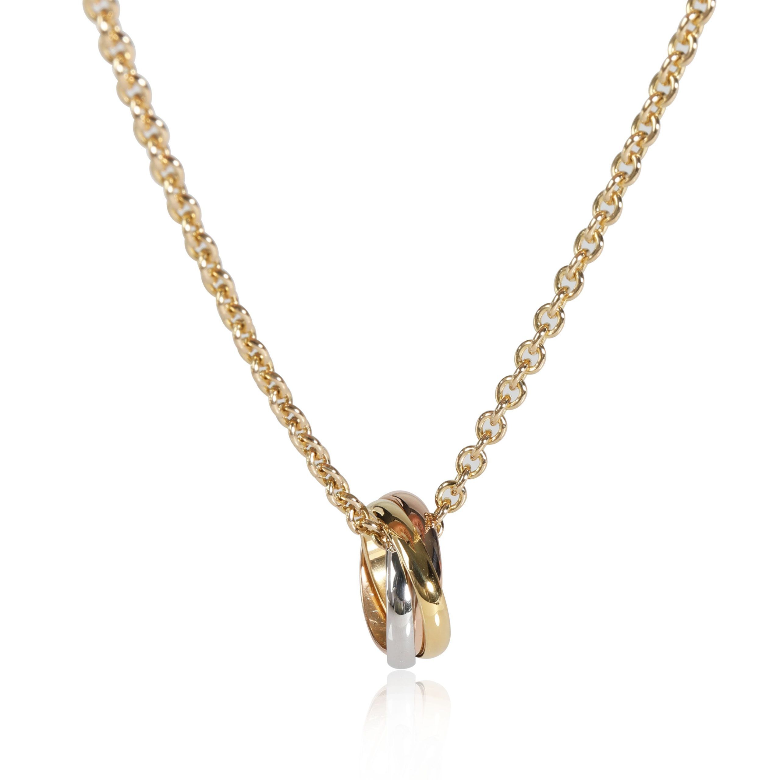 image of Cartier Trinity Pendant In 18K 3 Tone Gold, Women's