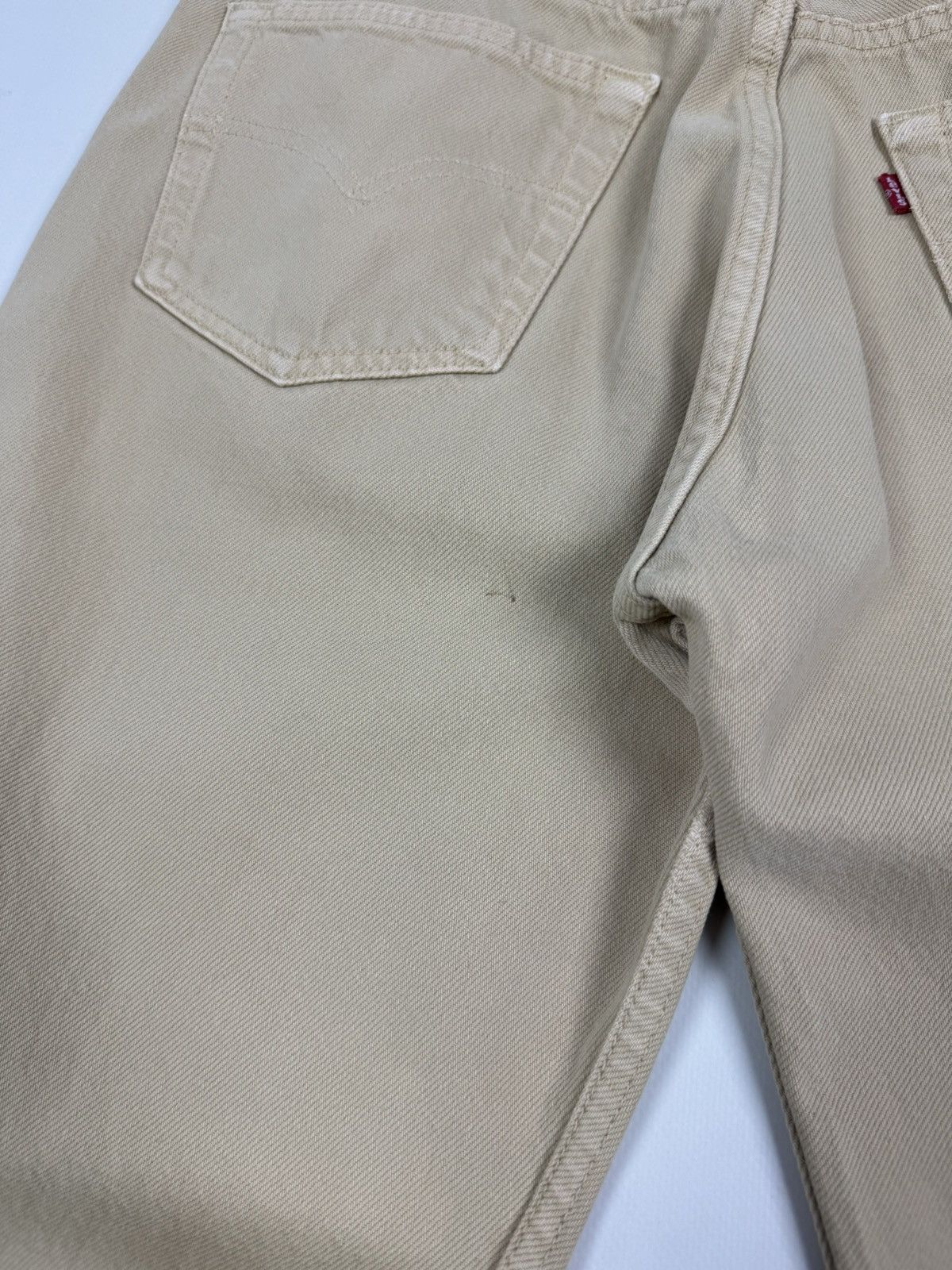 Levi's 1990’s Vintage Faded Levi’s 501 Beige Jeans Pants Size US 32 / EU 48 - 17 Thumbnail