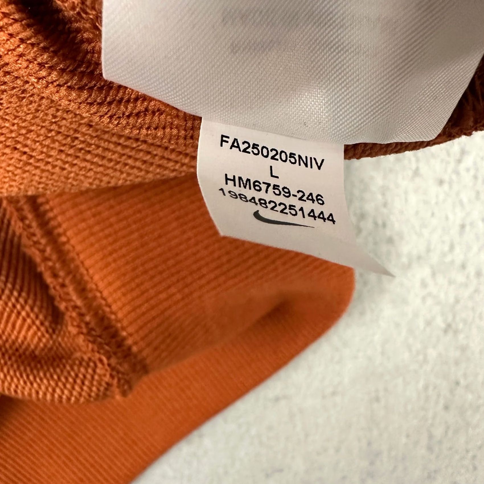 Nike Nike Hoodie Men Large Rust Orange Court Heritage French Terry Tennis Pullover L Size US L / EU 52-54 / 3 - 7 Thumbnail