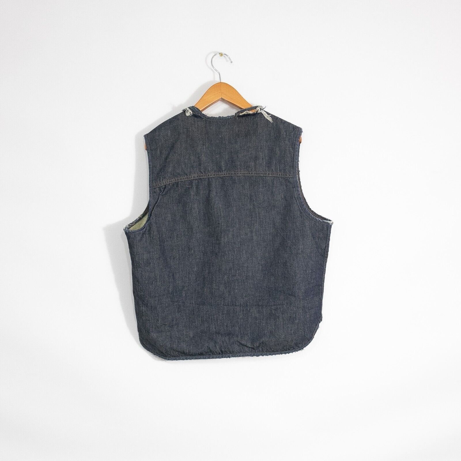 Vintage Vintage Sears Roebucks Denim Vest Mens XL - Sherpa Lined Size US XL / EU 56 / 4 - 6 Thumbnail